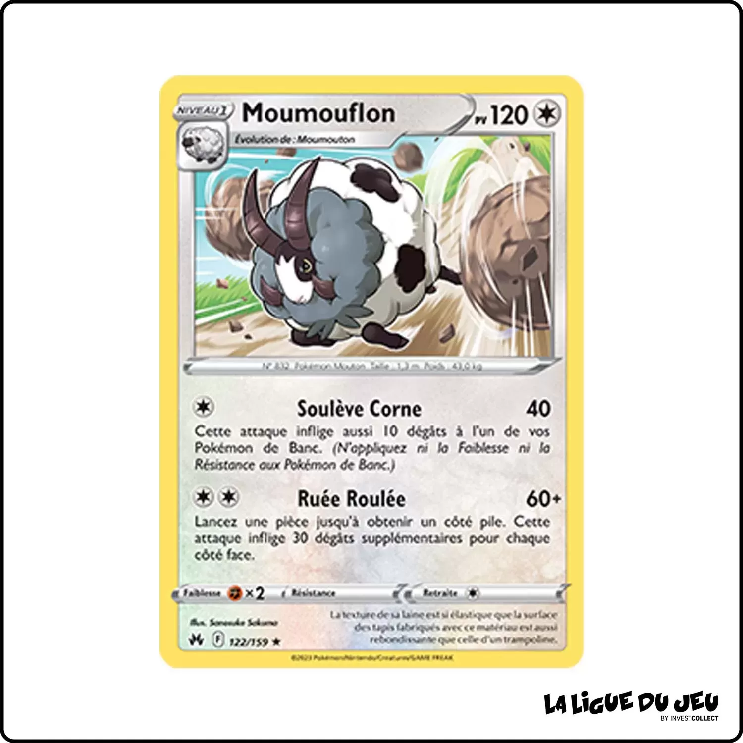 Rare - Pokemon - Zénith Suprême - Moumouflon 122/159 Pokemon Company - 1