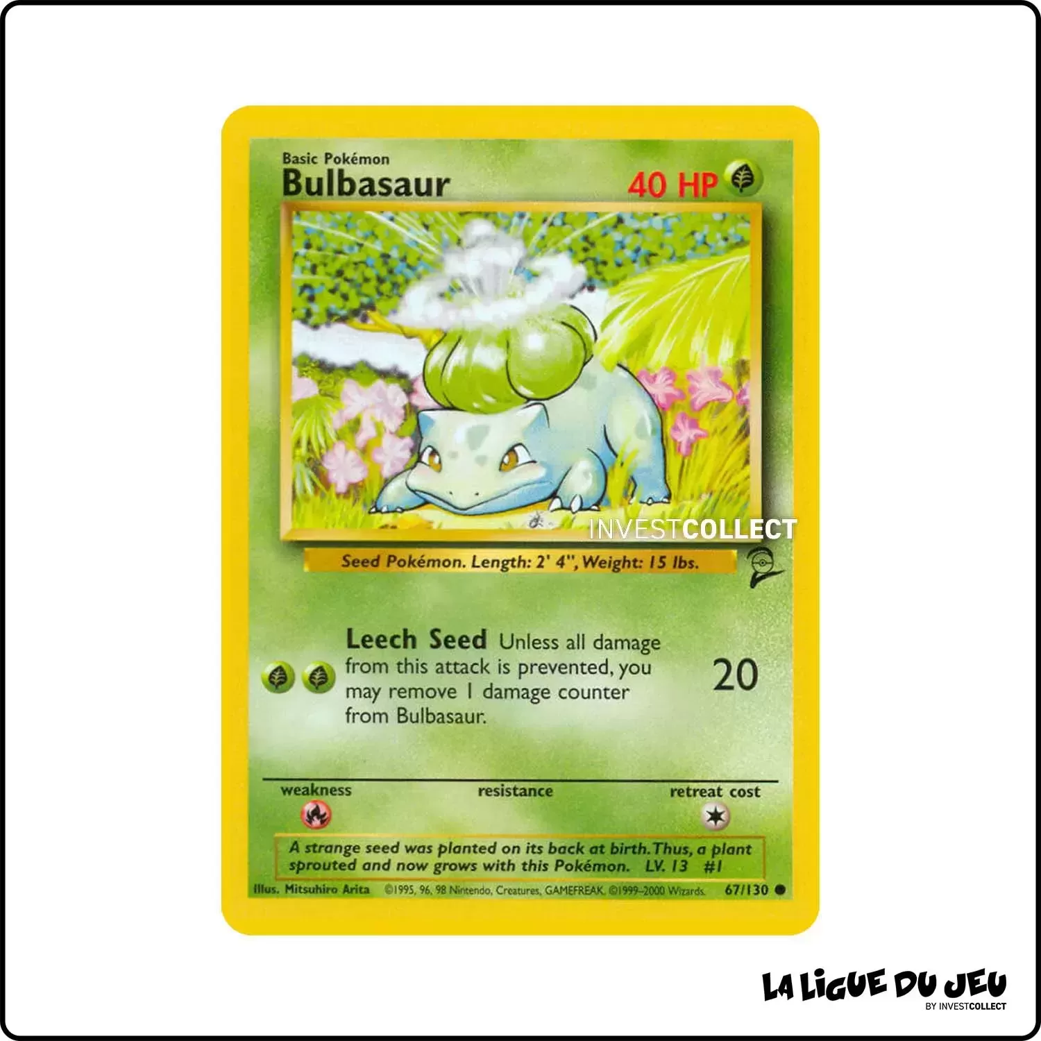 Commune - Pokemon - Base Set 2 - Bulbasaur 67/130 Wizards - 1