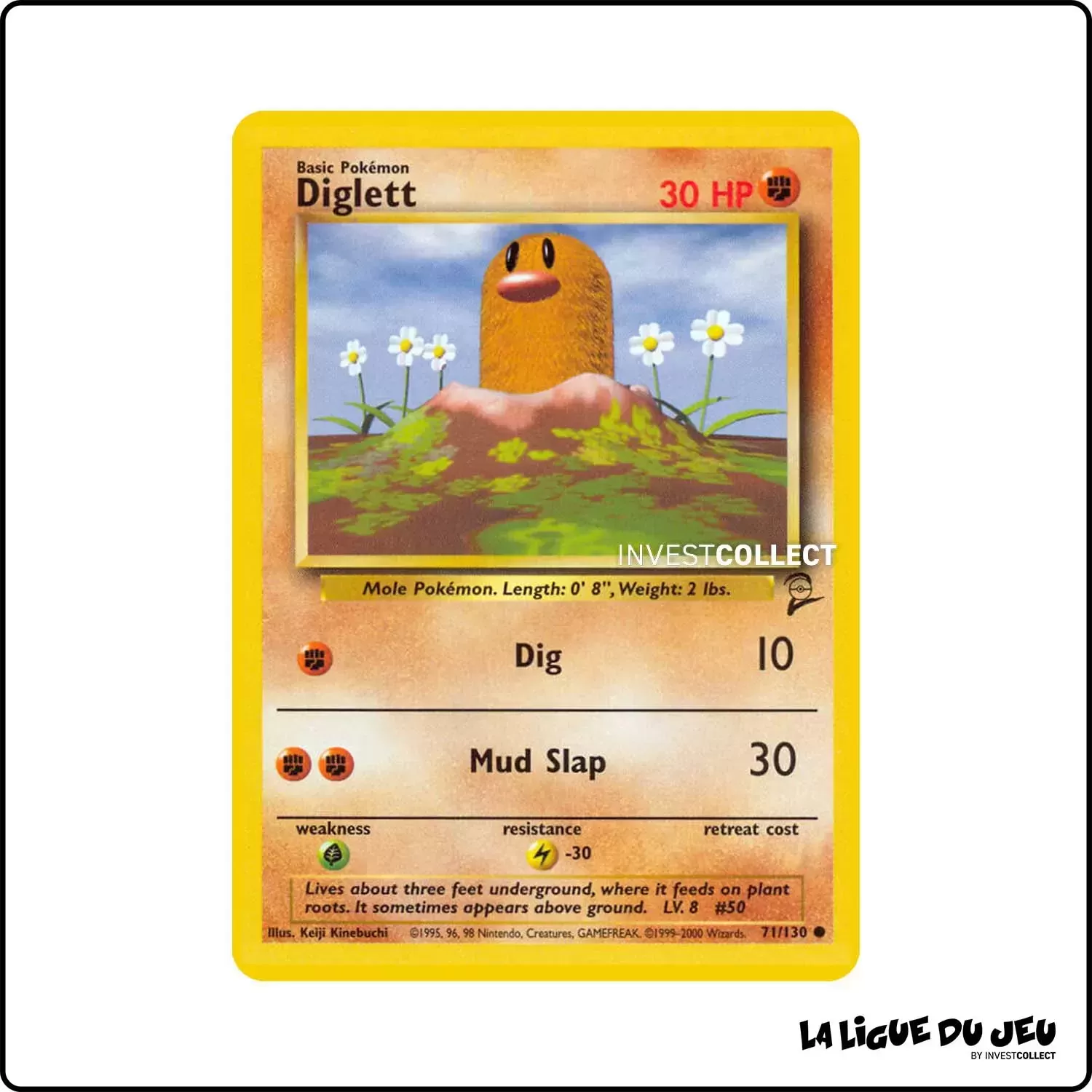 Commune - Pokemon - Base Set 2 - Diglett 71/130 Wizards - 1