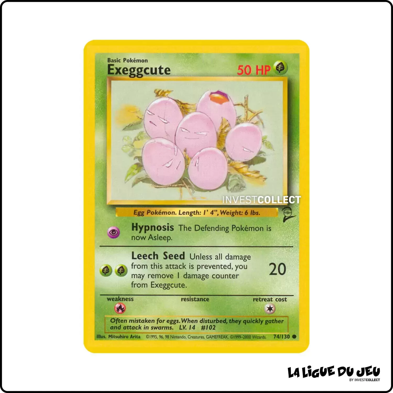 Commune - Pokemon - Base Set 2 - Exeggcute 74/130 Wizards - 1