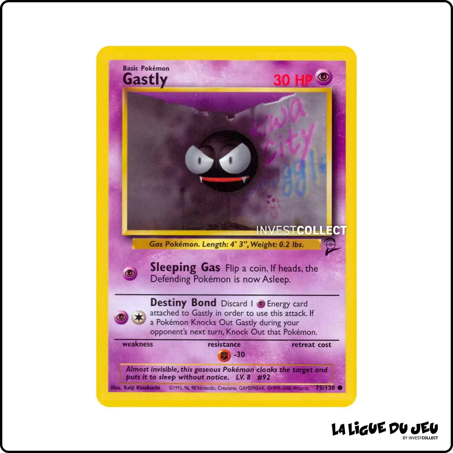 Commune - Pokemon - Base Set 2 - Gastly 75/130 Wizards - 1