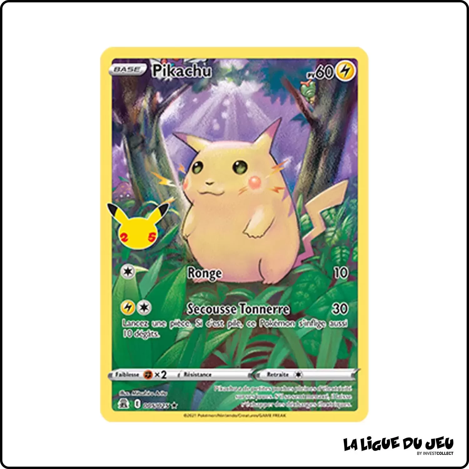 Holo - Pokemon - Célébrations - Pikachu 5/25