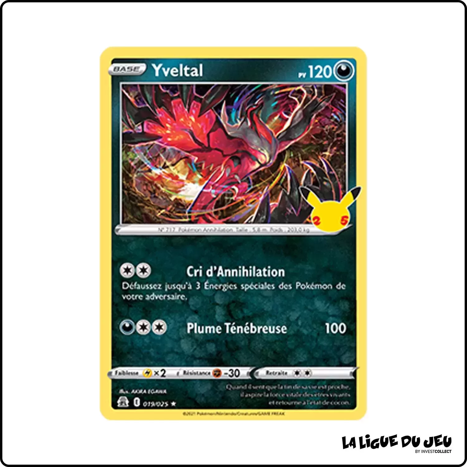 Rare - Pokemon - Célébrations - Yveltal 19/25