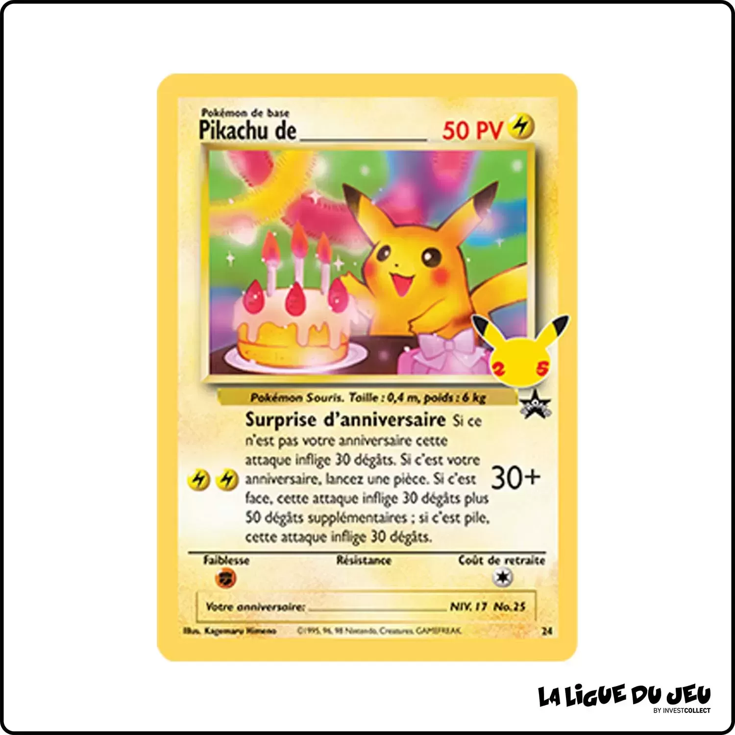 Ultra - Pokemon - Célébrations - Pikachu de ________ 24