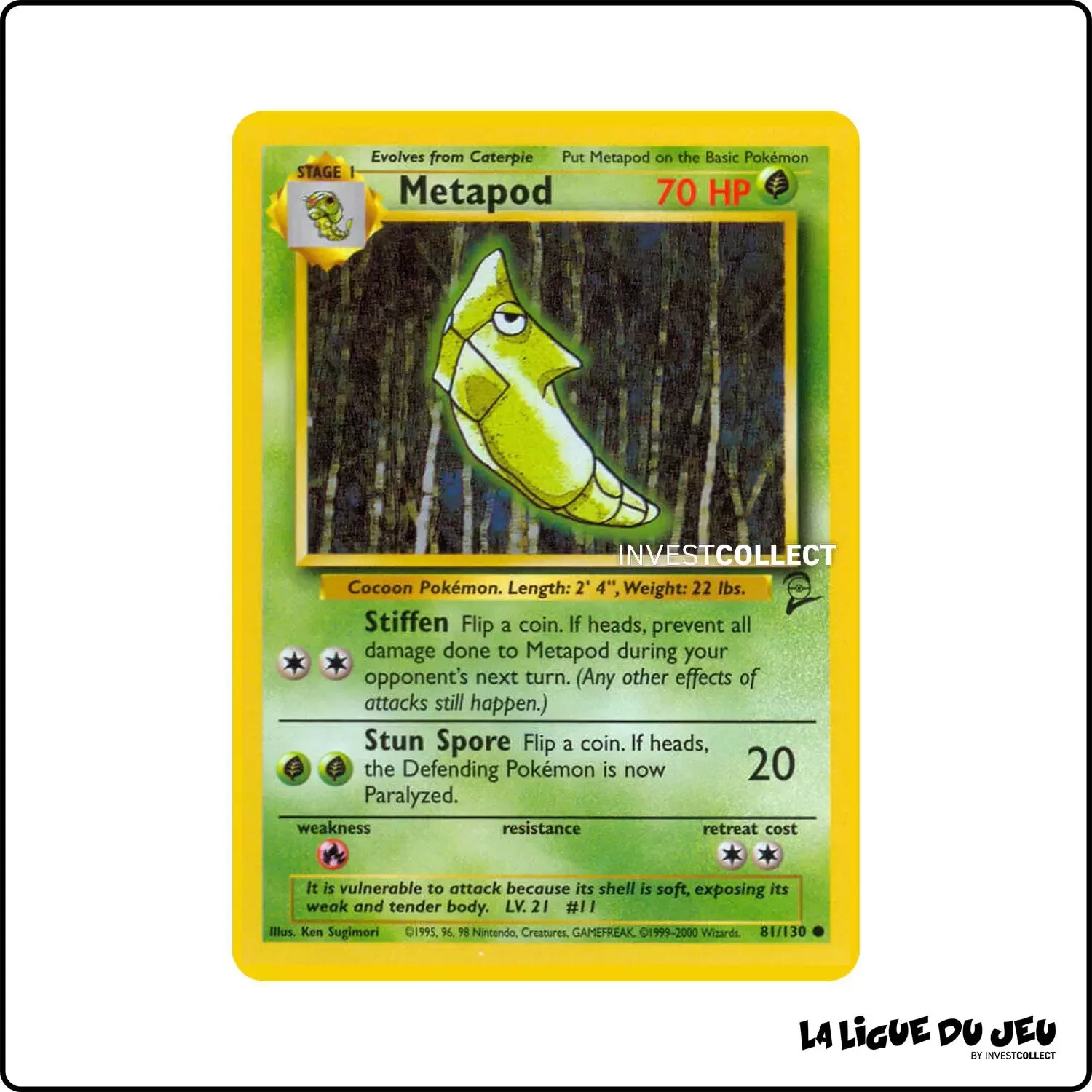 Commune - Pokemon - Base Set 2 - Metapod 81/130 Wizards - 1