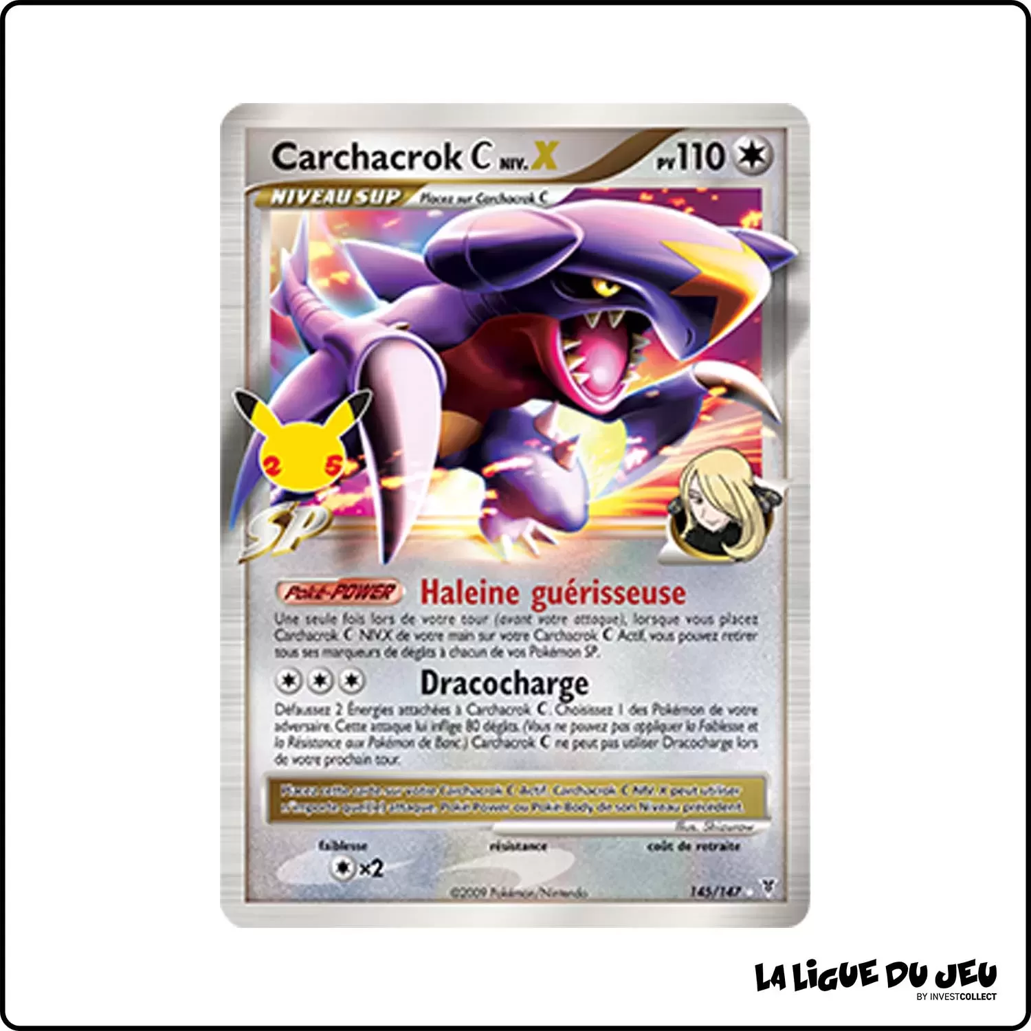 Ultra - Pokemon - Célébrations - Carchacrok Champion NIV.X 145/147