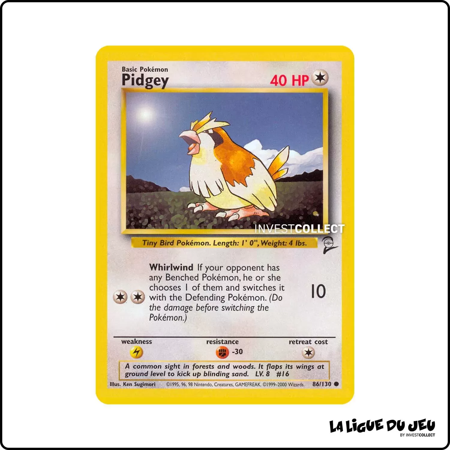 Commune - Pokemon - Base Set 2 - Pidgey 86/130 Wizards - 1