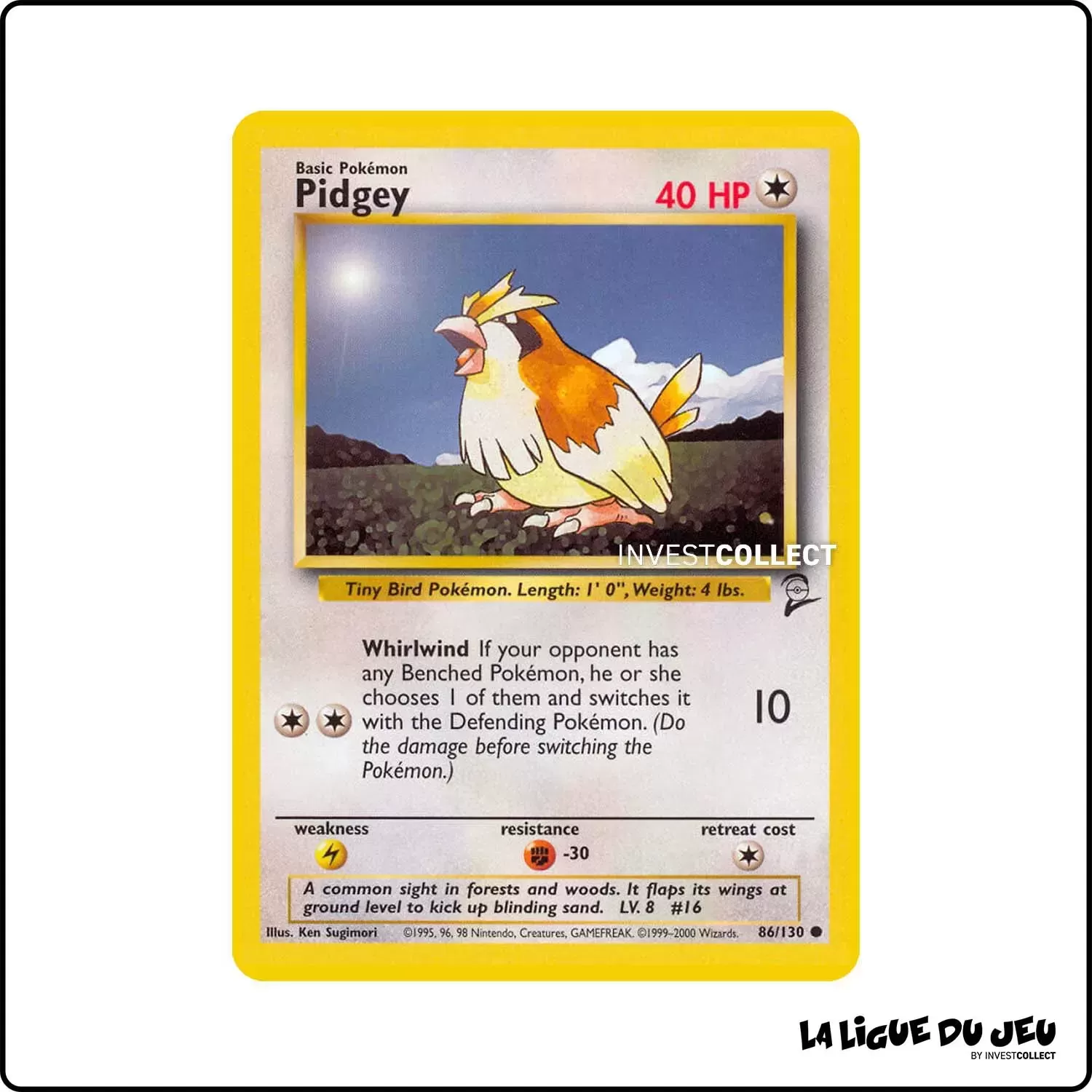 Commune - Pokemon - Base Set 2 - Pidgey 86/130 Wizards - 1