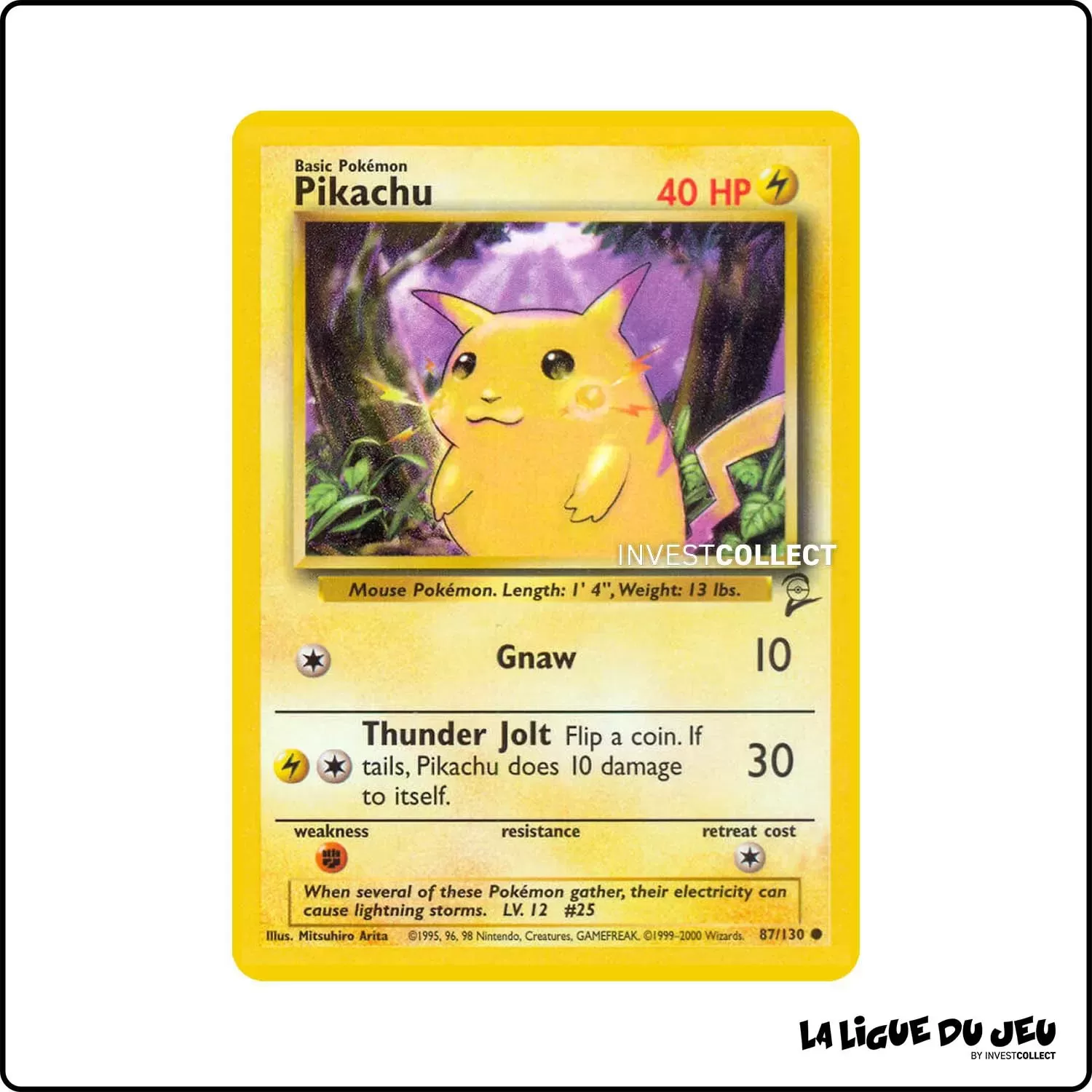 Commune - Pokemon - Base Set 2 - Pikachu 87/130 Wizards - 1