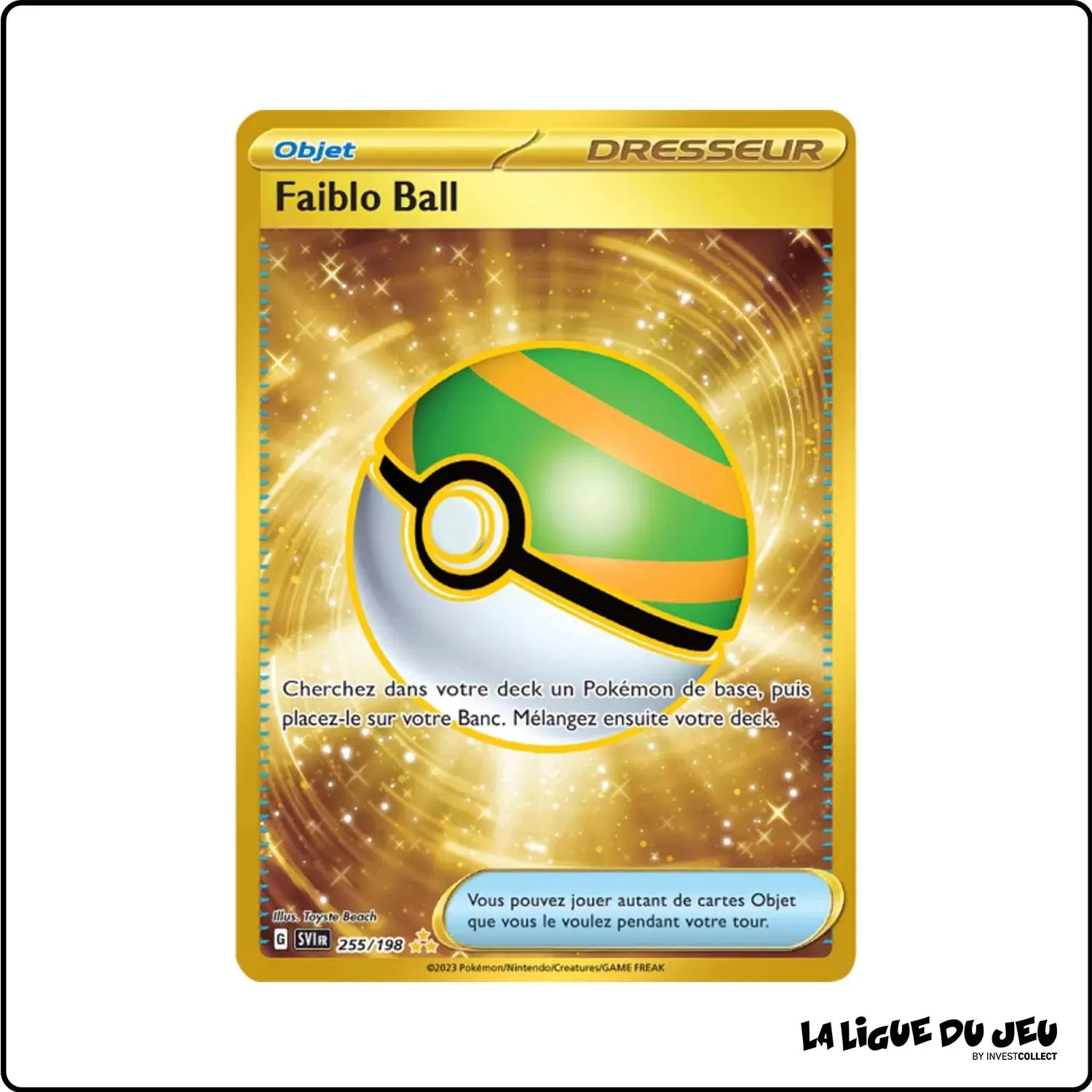 Secrete - Pokemon - Écarlate et Violet de Base - Faiblo Ball 255/198