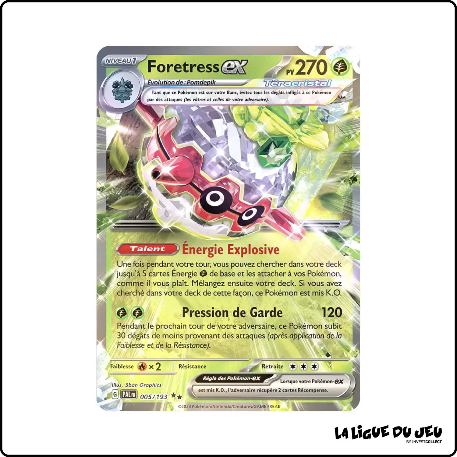 Secrete - Pokemon - Évolutions à Paldea - Foretress-ex 5/193