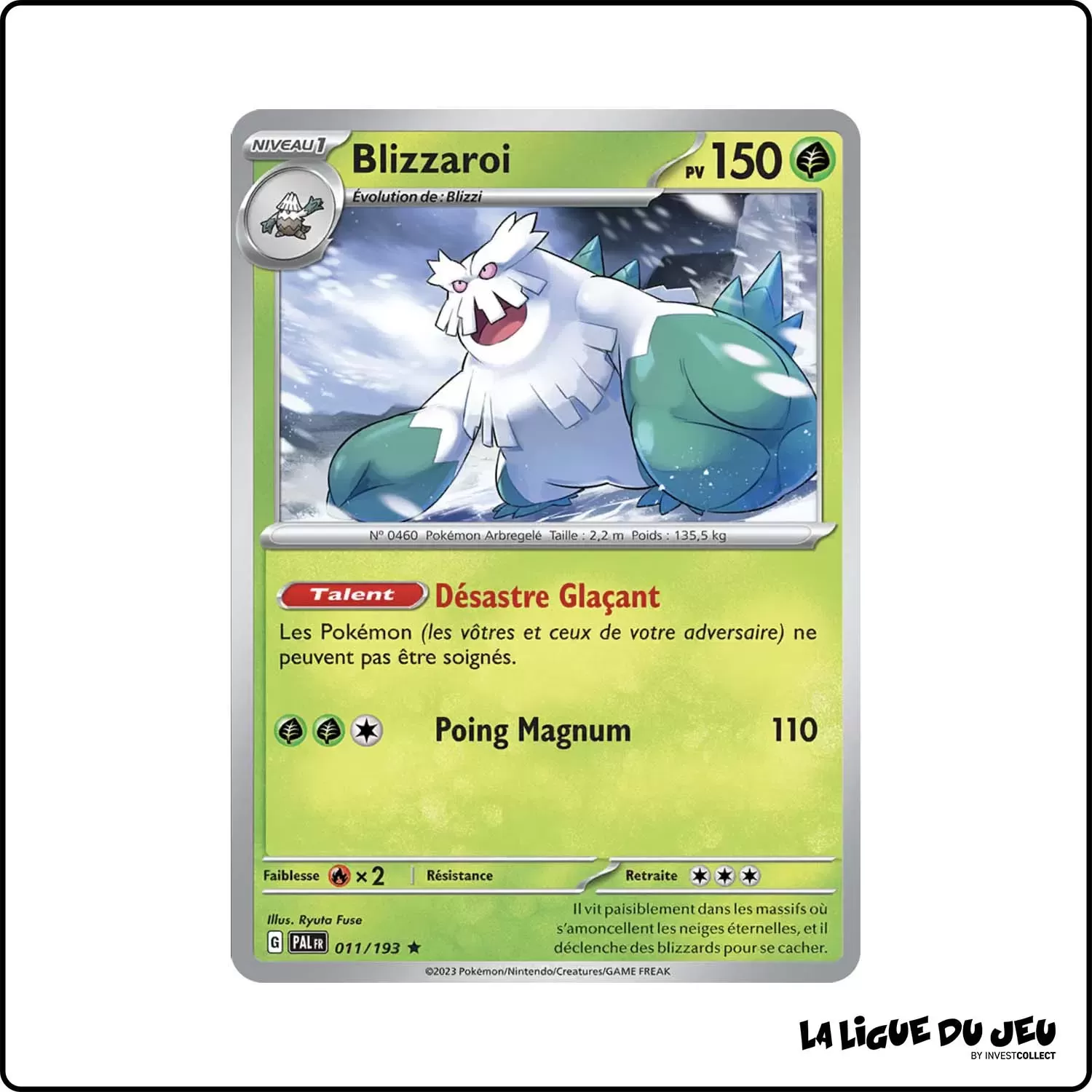 Rare - Pokemon - Évolutions à Paldea - Blizzaroi 11/193