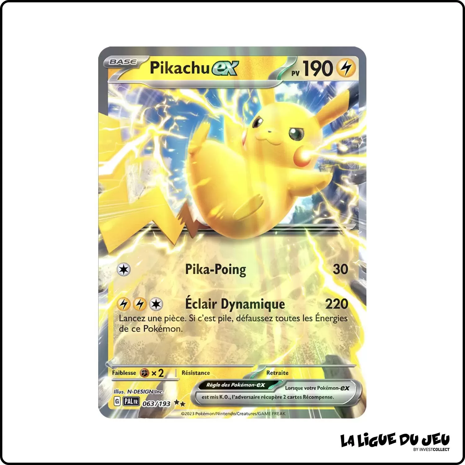 Secrete - Pokemon - Évolutions à Paldea - Pikachu-ex 63/193