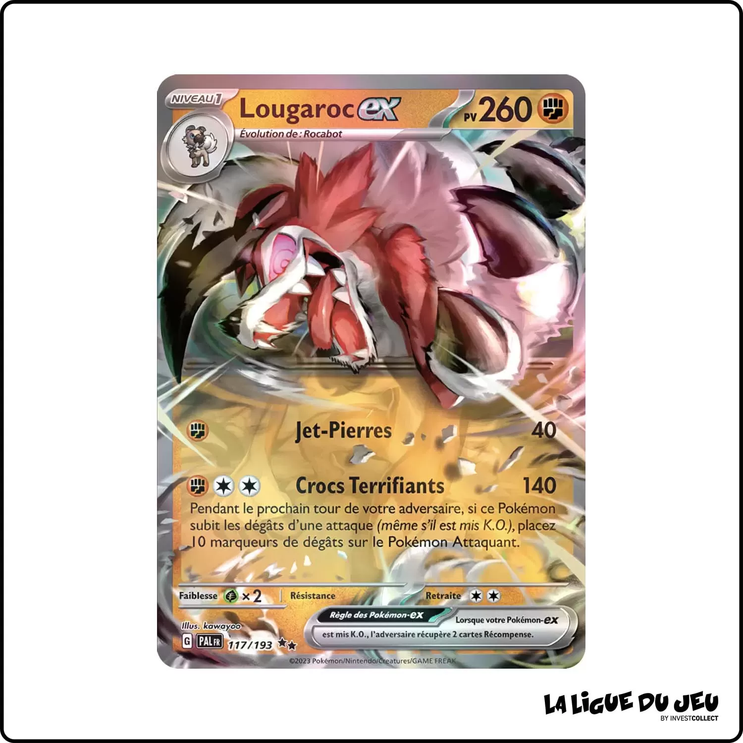 Secrete - Pokemon - Évolutions à Paldea - Lougaroc-ex 117/193