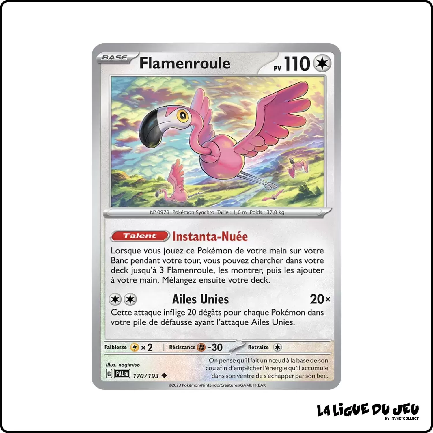 Peu commune - Pokemon - Évolutions à Paldea - Flamenroule 170/193