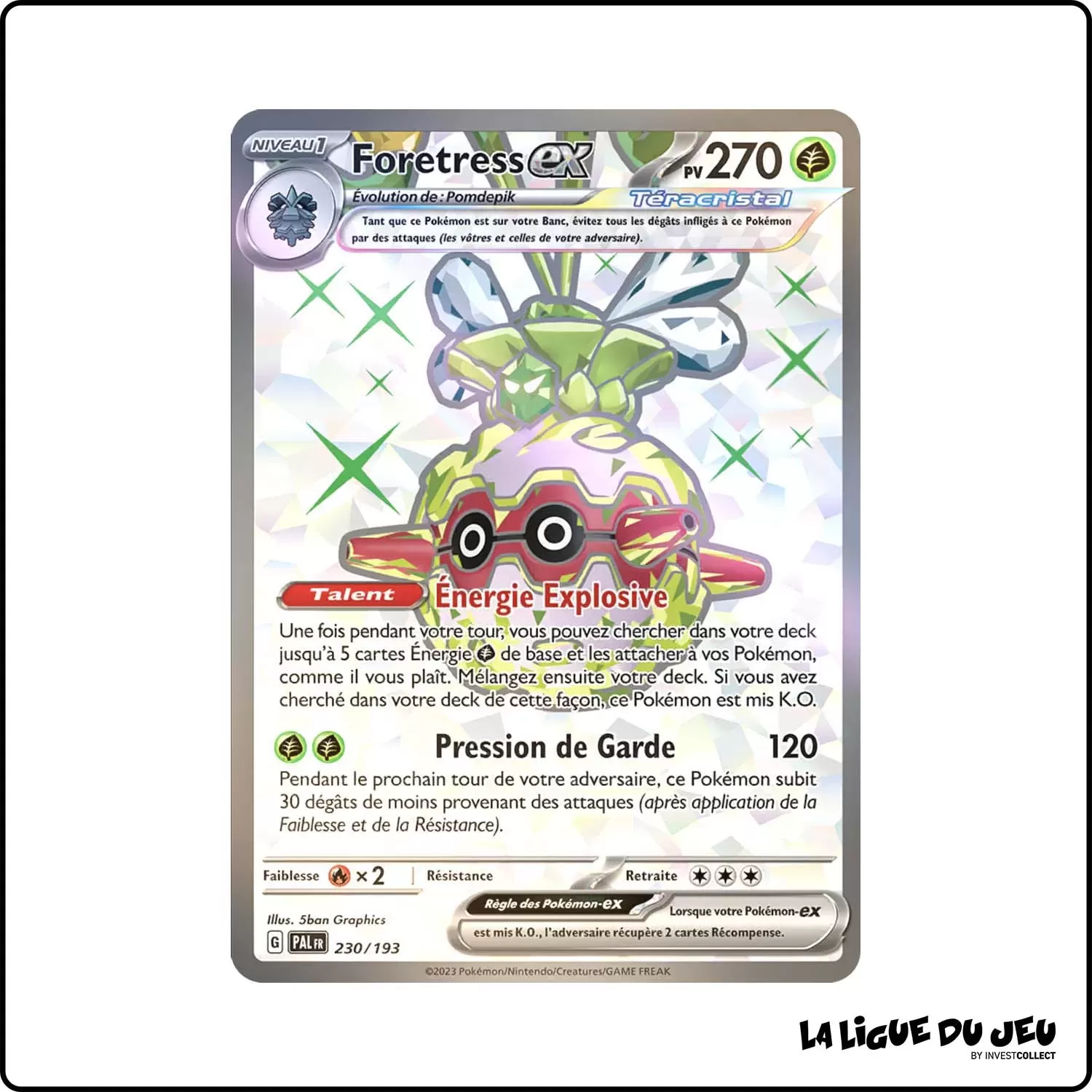 Ultra - Pokemon - Évolutions à Paldea - Foretress-ex 230/193