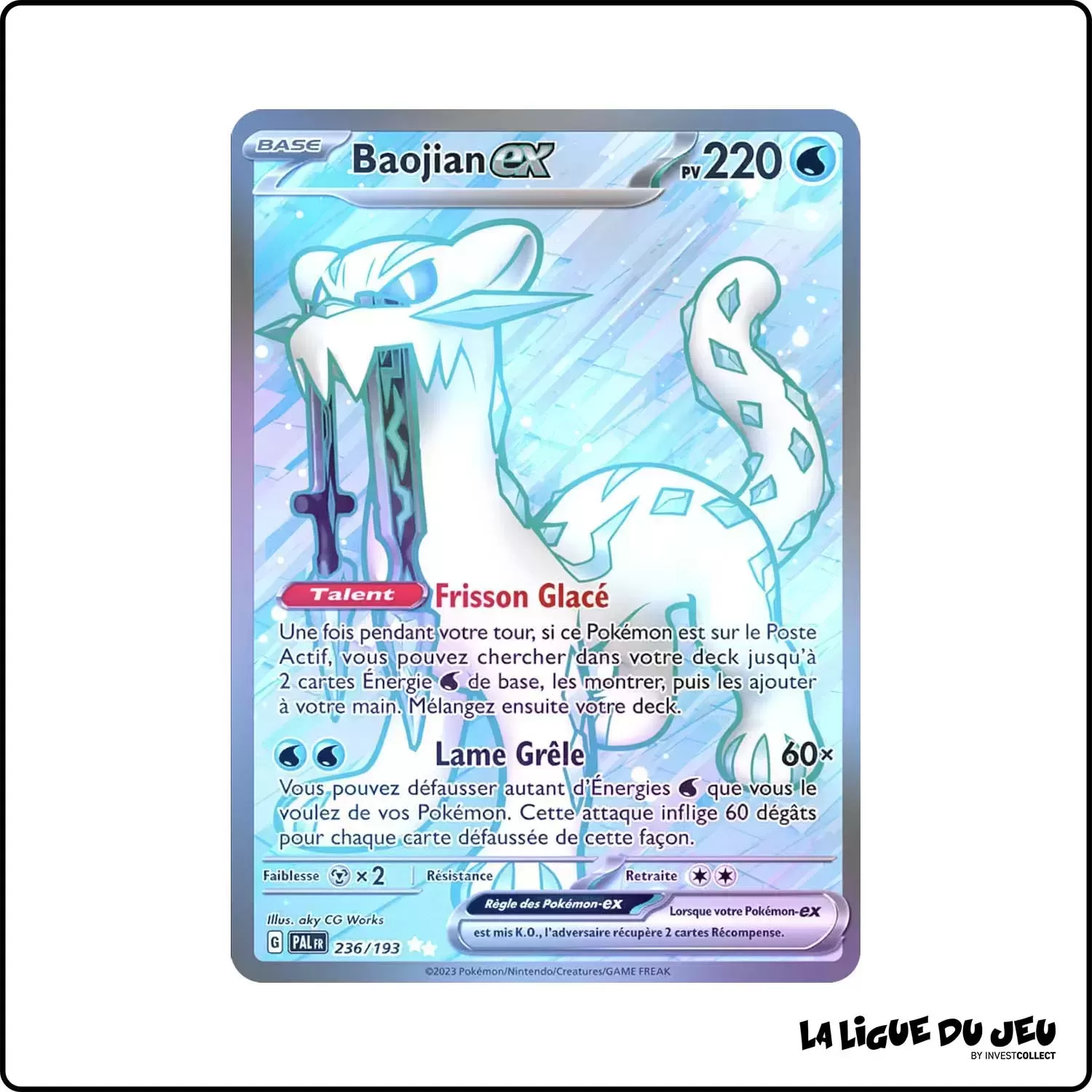 Ultra - Pokemon - Évolutions à Paldea - Baojian-ex 236/193