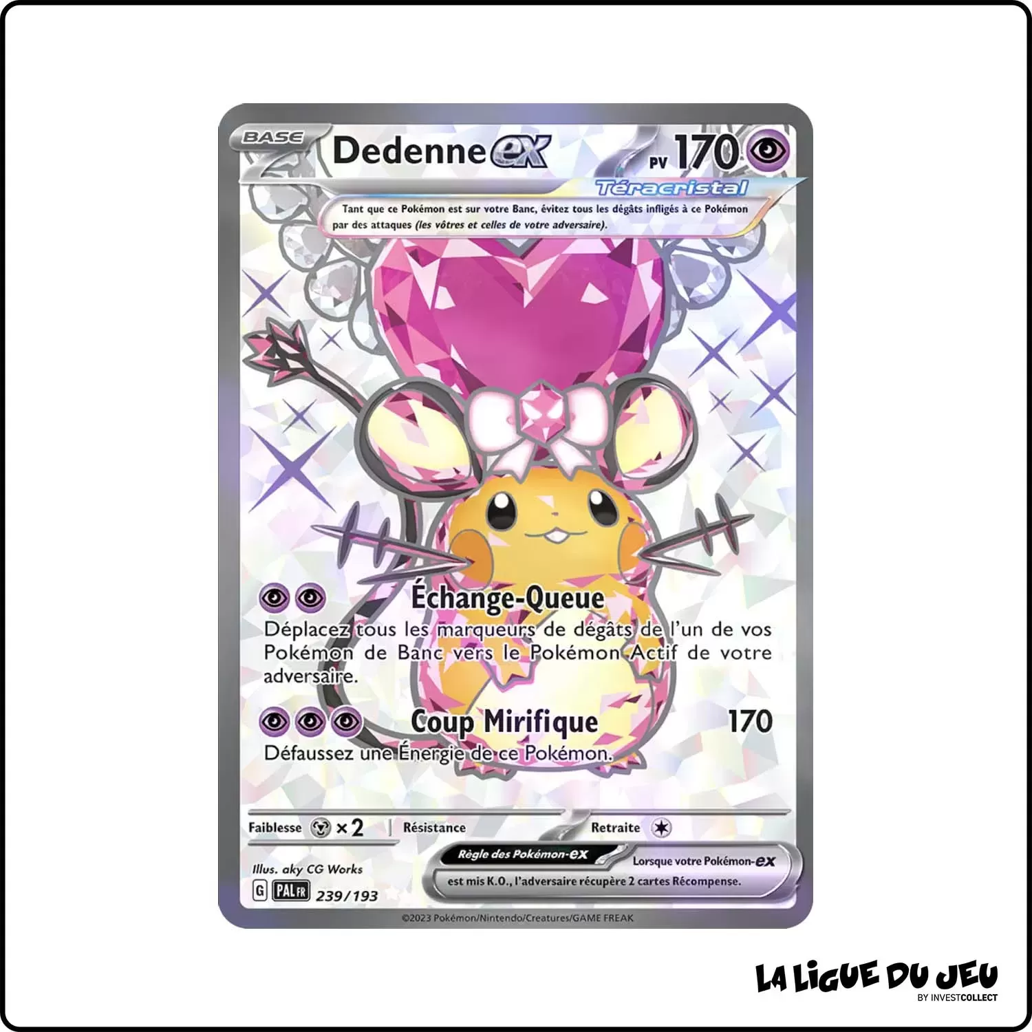 Ultra - Pokemon - Évolutions à Paldea - Dedenne-ex 239/193