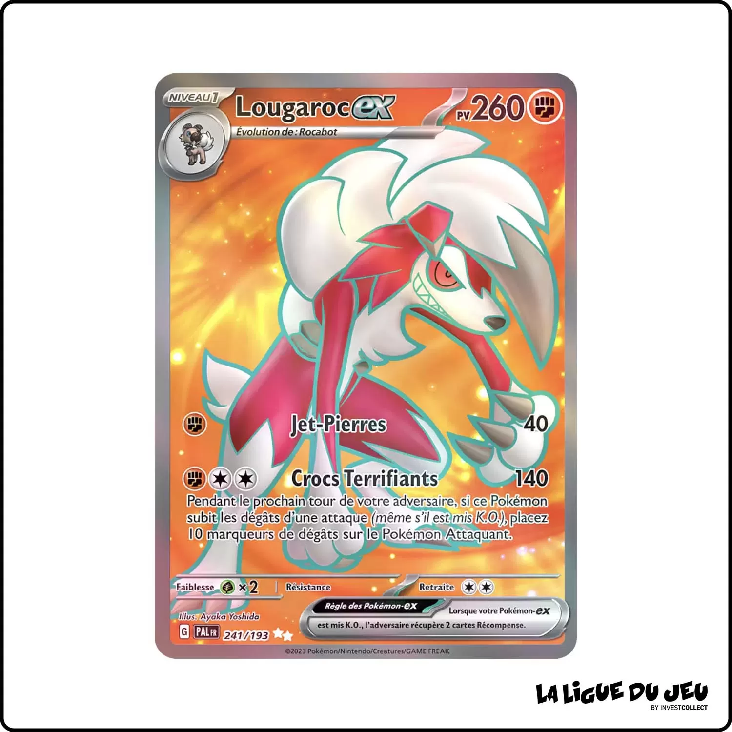 Ultra - Pokemon - Évolutions à Paldea - Lougaroc-ex 241/193