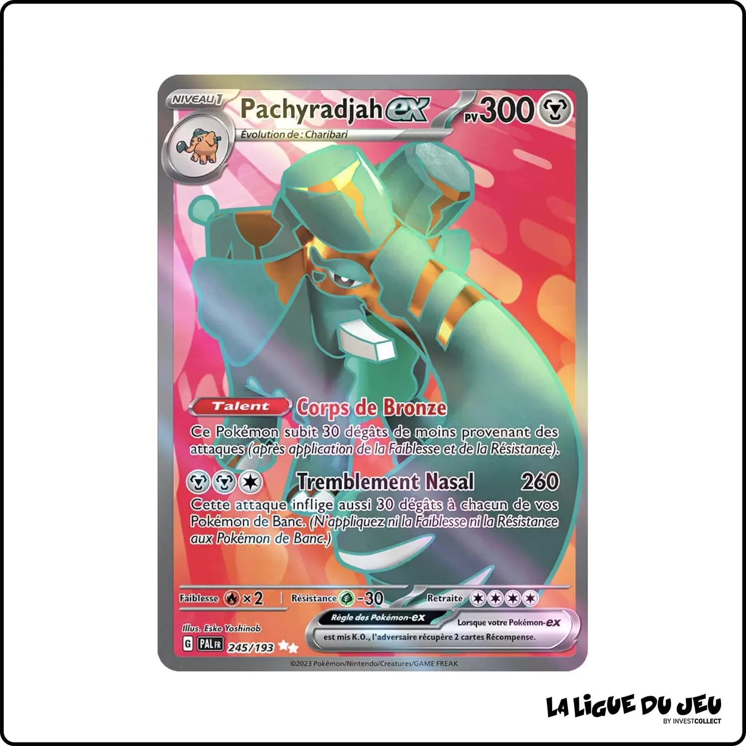 Ultra - Pokemon - Évolutions à Paldea - Pachyradjah-ex 245/193