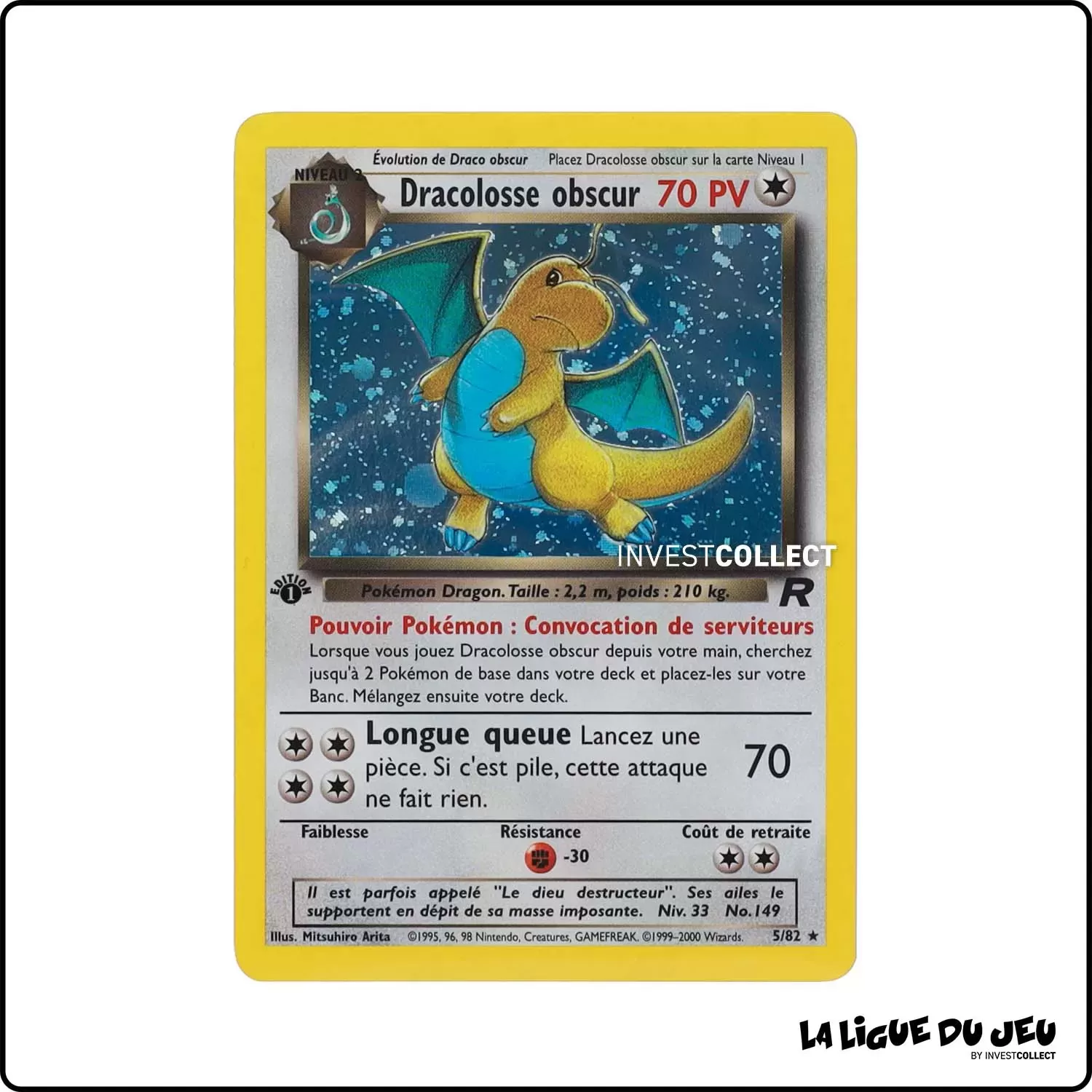 Holo - Pokemon - Team Rocket - Dracolosse obscur 5/82 Wizards - 1