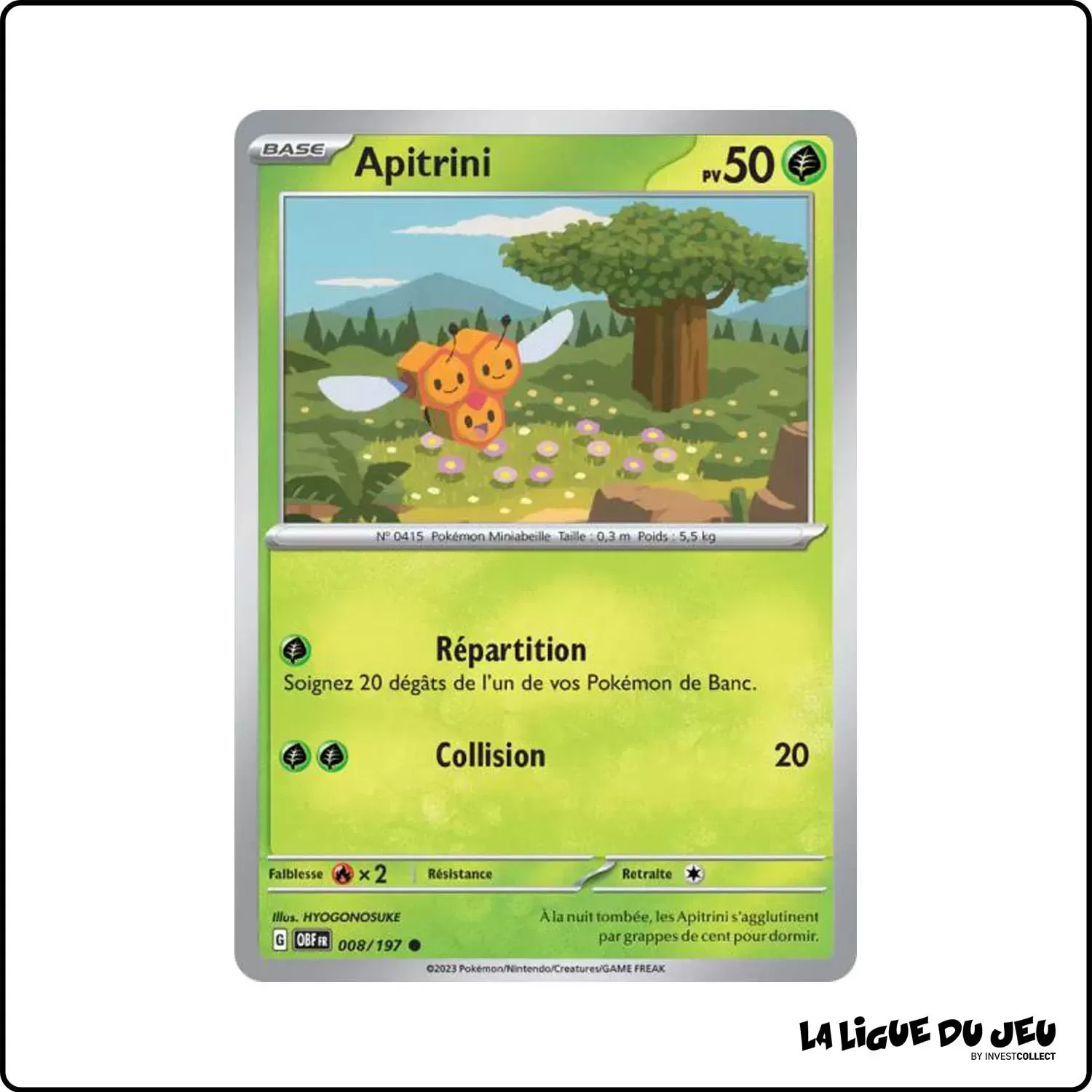 Commune - Pokemon - Flammes Obsidiennes - Apitrini 8/197