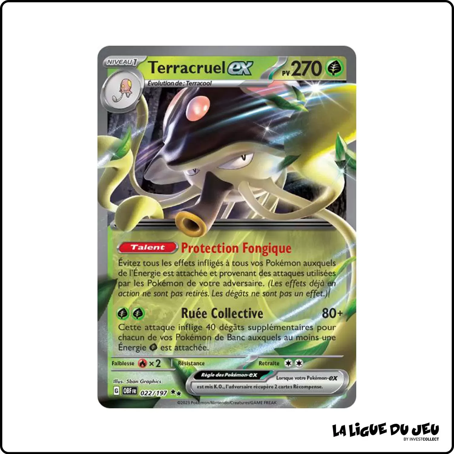 Secrete - Pokemon - Flammes Obsidiennes - Terracruel-ex 22/197