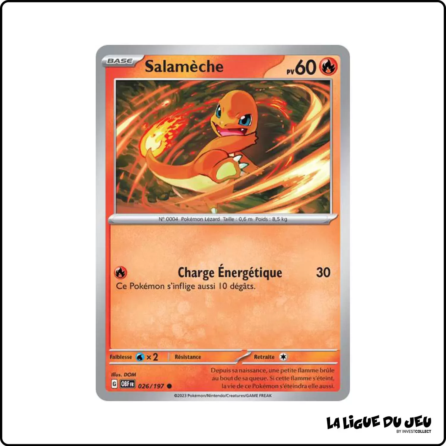 Commune - Pokemon - Flammes Obsidiennes - Salamèche 26/197