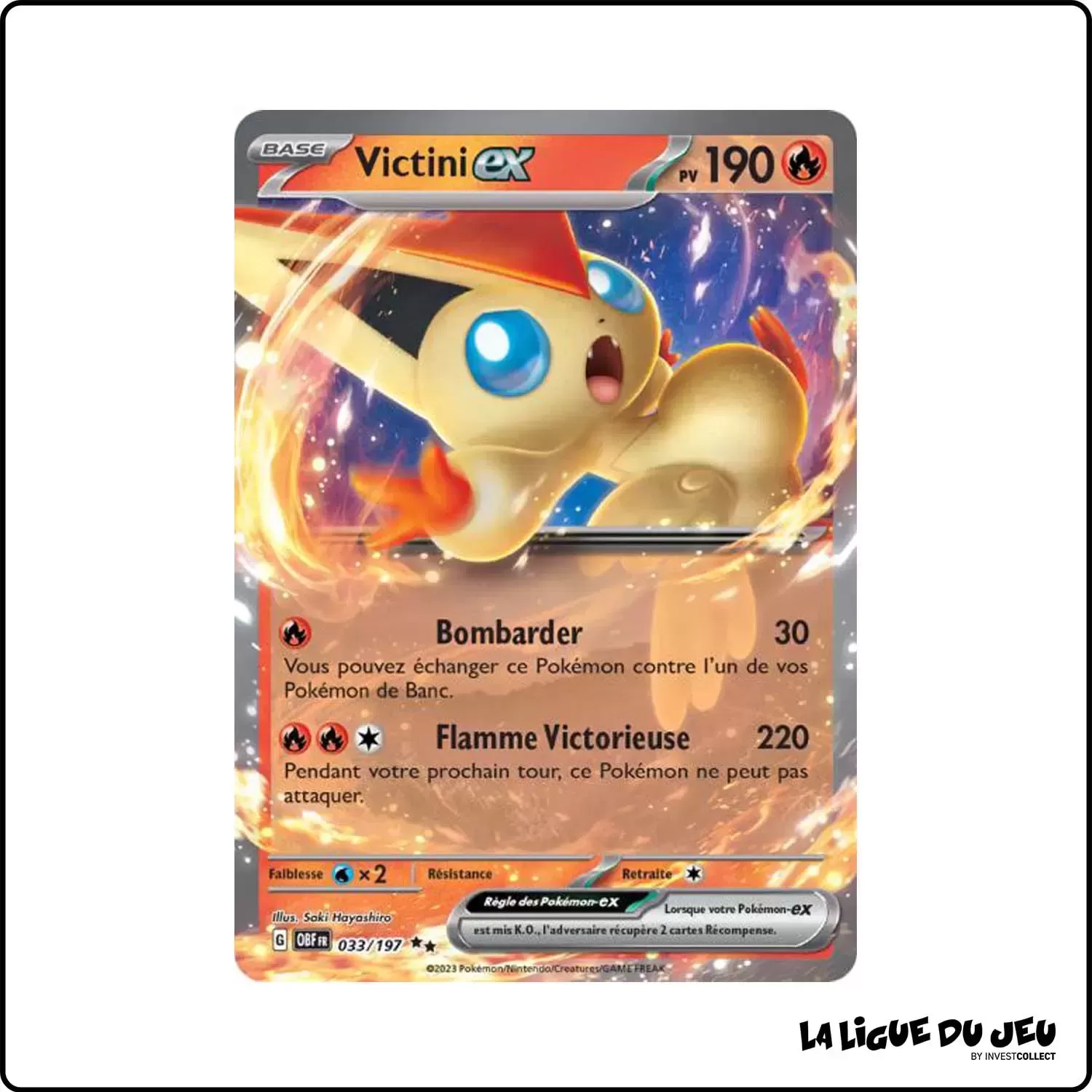 Secrete - Pokemon - Flammes Obsidiennes - Victini-ex 33/197