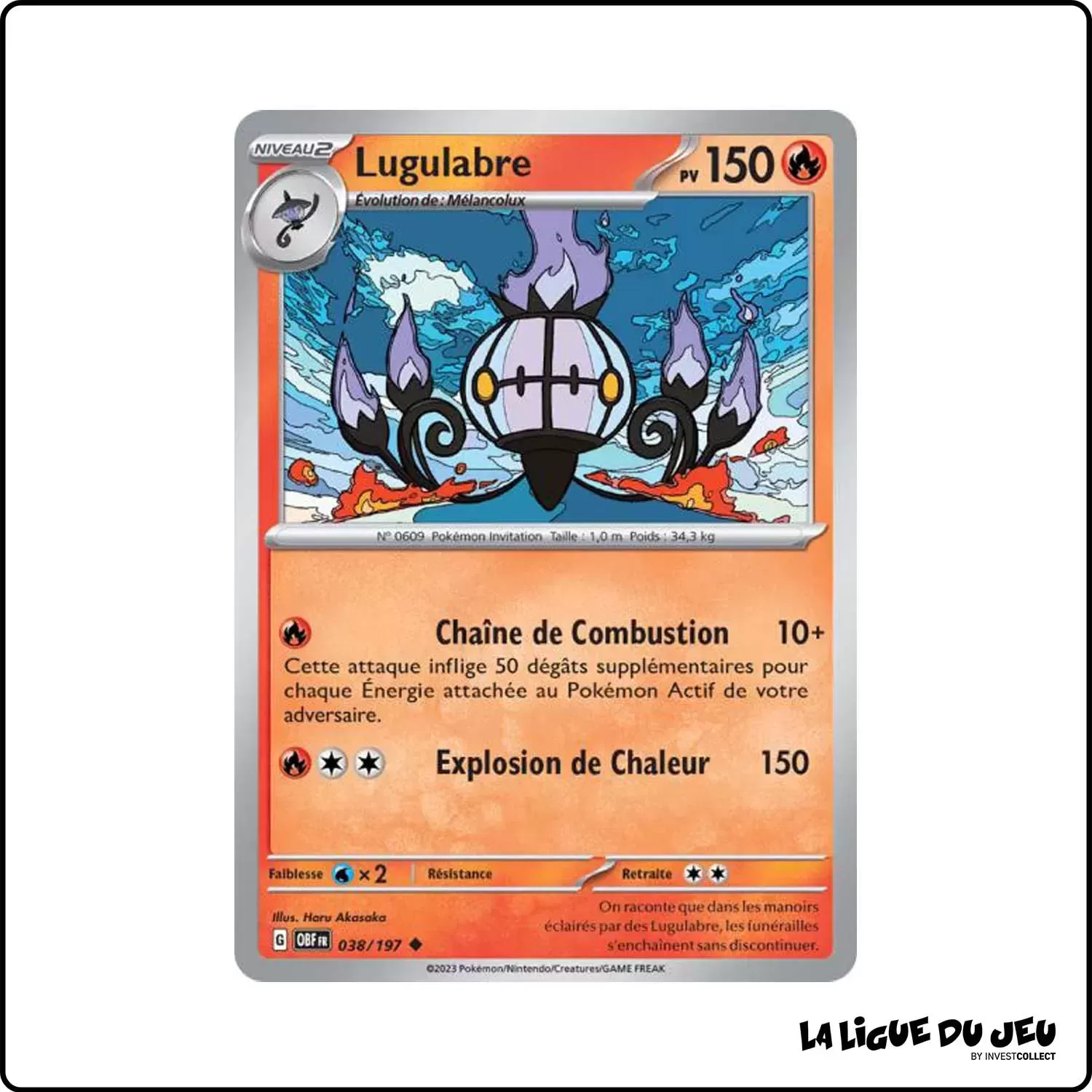 Peu commune - Pokemon - Flammes Obsidiennes - Lugulabre 38/197