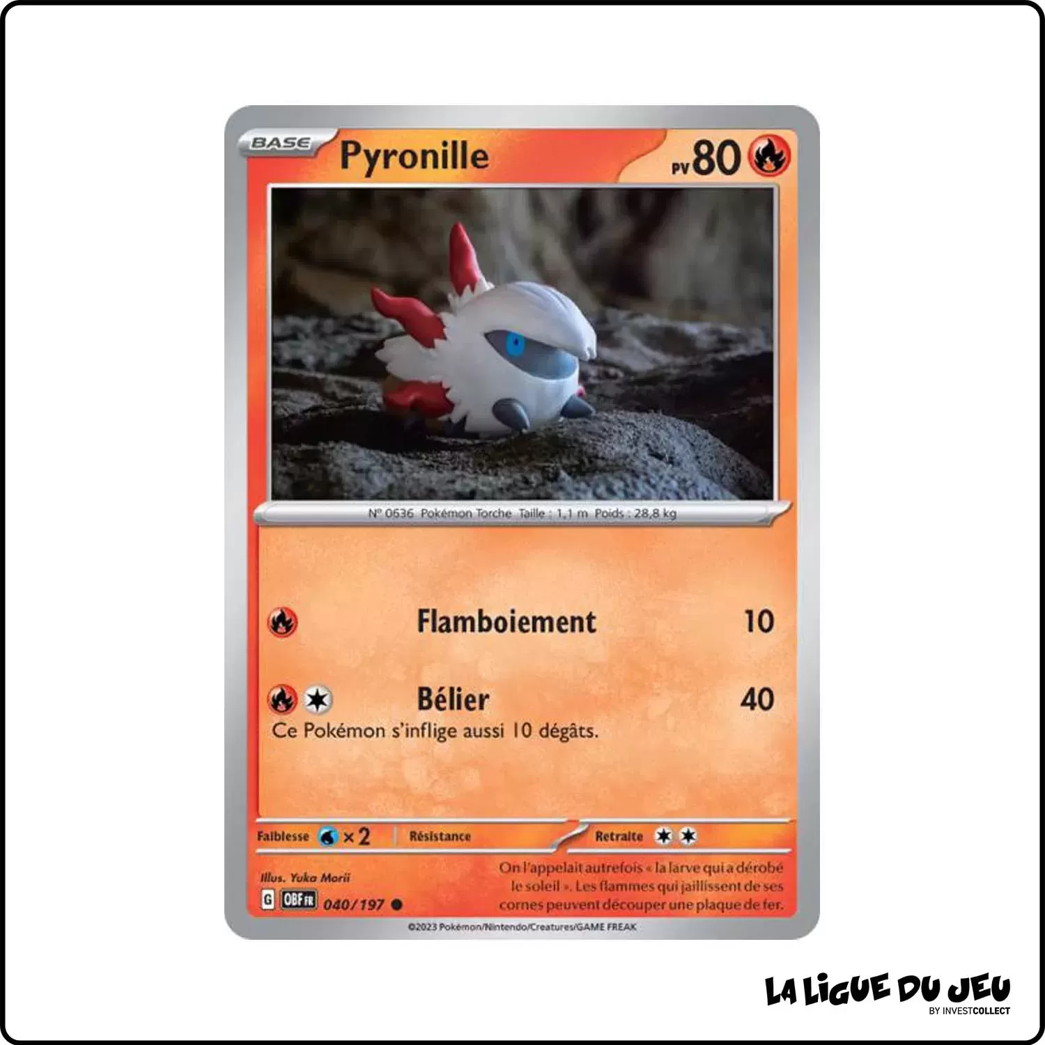 Commune - Pokemon - Flammes Obsidiennes - Pyronille 40/197