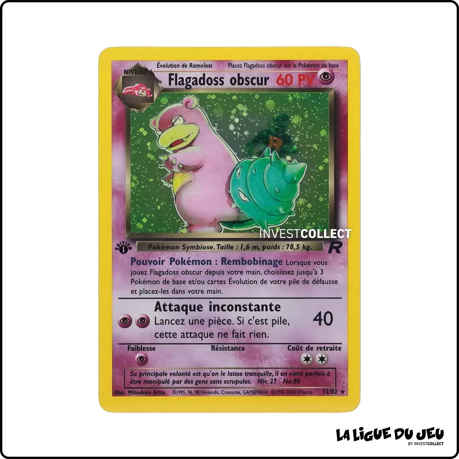 Holo - Pokemon - Team Rocket - Flagadoss obscur 12/82 Wizards - 1