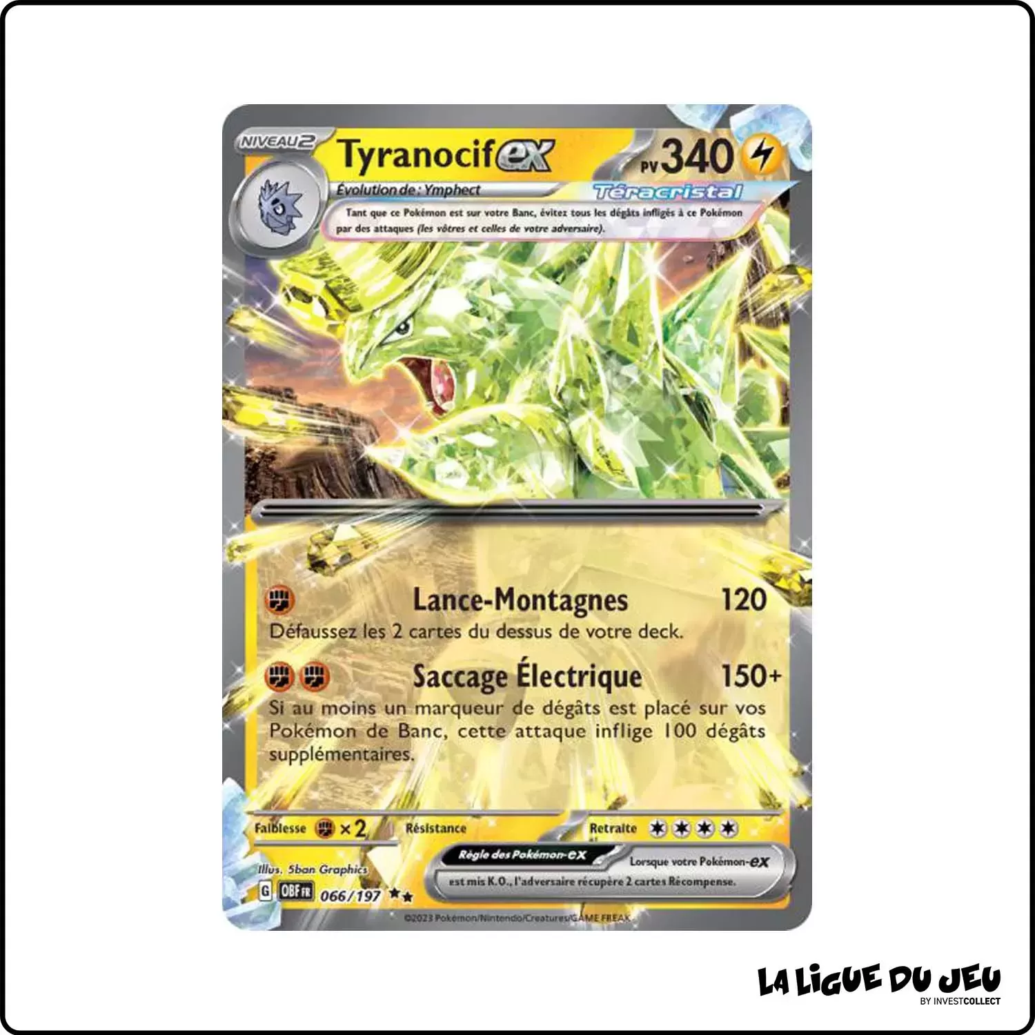 Secrete - Pokemon - Flammes Obsidiennes - Tyranocif-ex 66/197