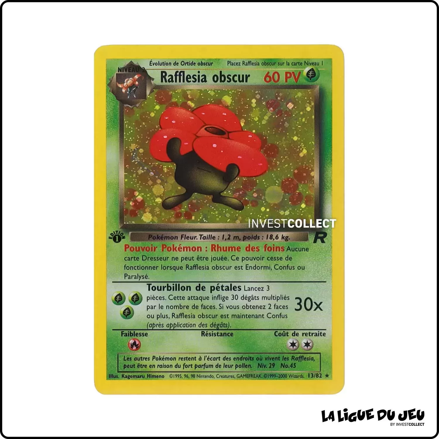 Holo - Pokemon - Team Rocket - Rafflesia obscur 13/82 Wizards - 1