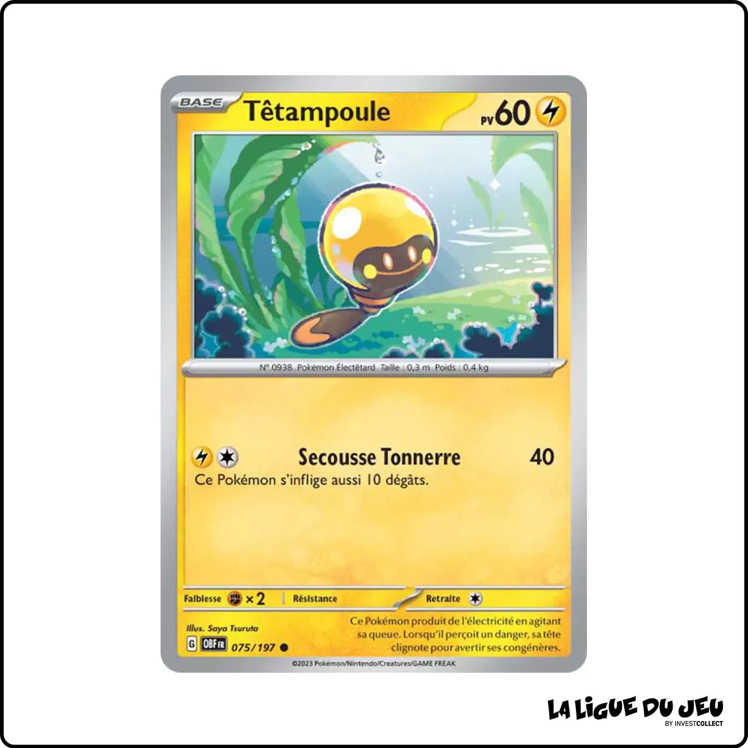 Commune - Pokemon - Flammes Obsidiennes - Têtampoule 75/197