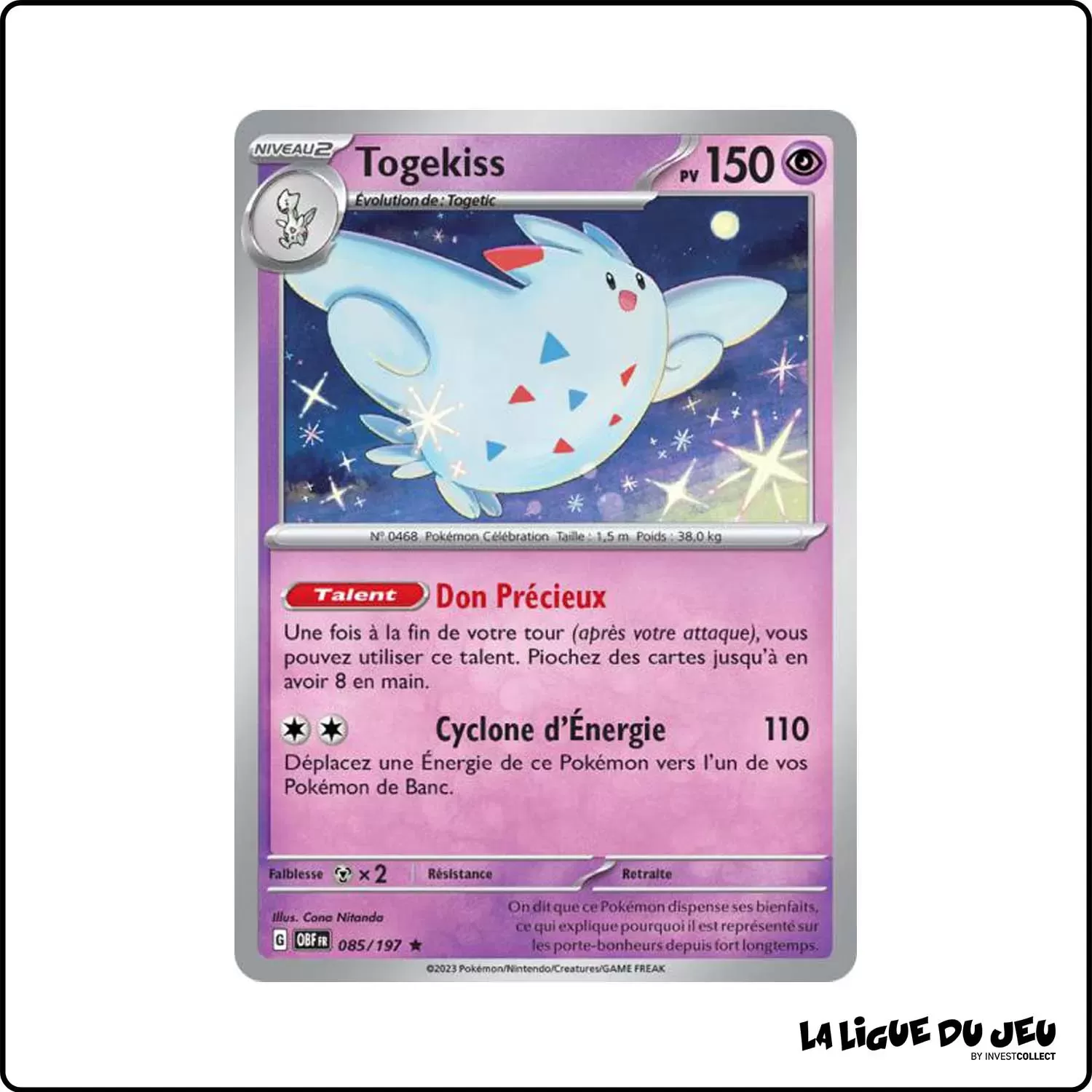 Rare - Pokemon - Flammes Obsidiennes - Togekiss 85/197