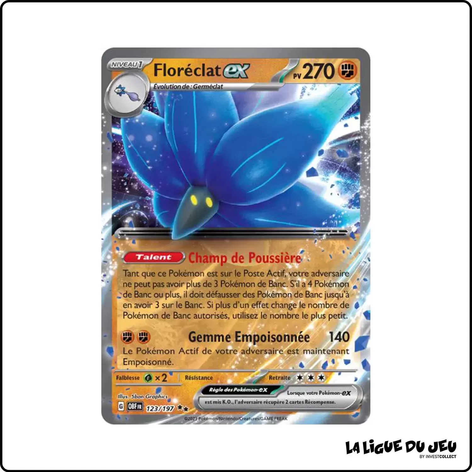 Secrete - Pokemon - Flammes Obsidiennes - Floréclat-ex 123/197