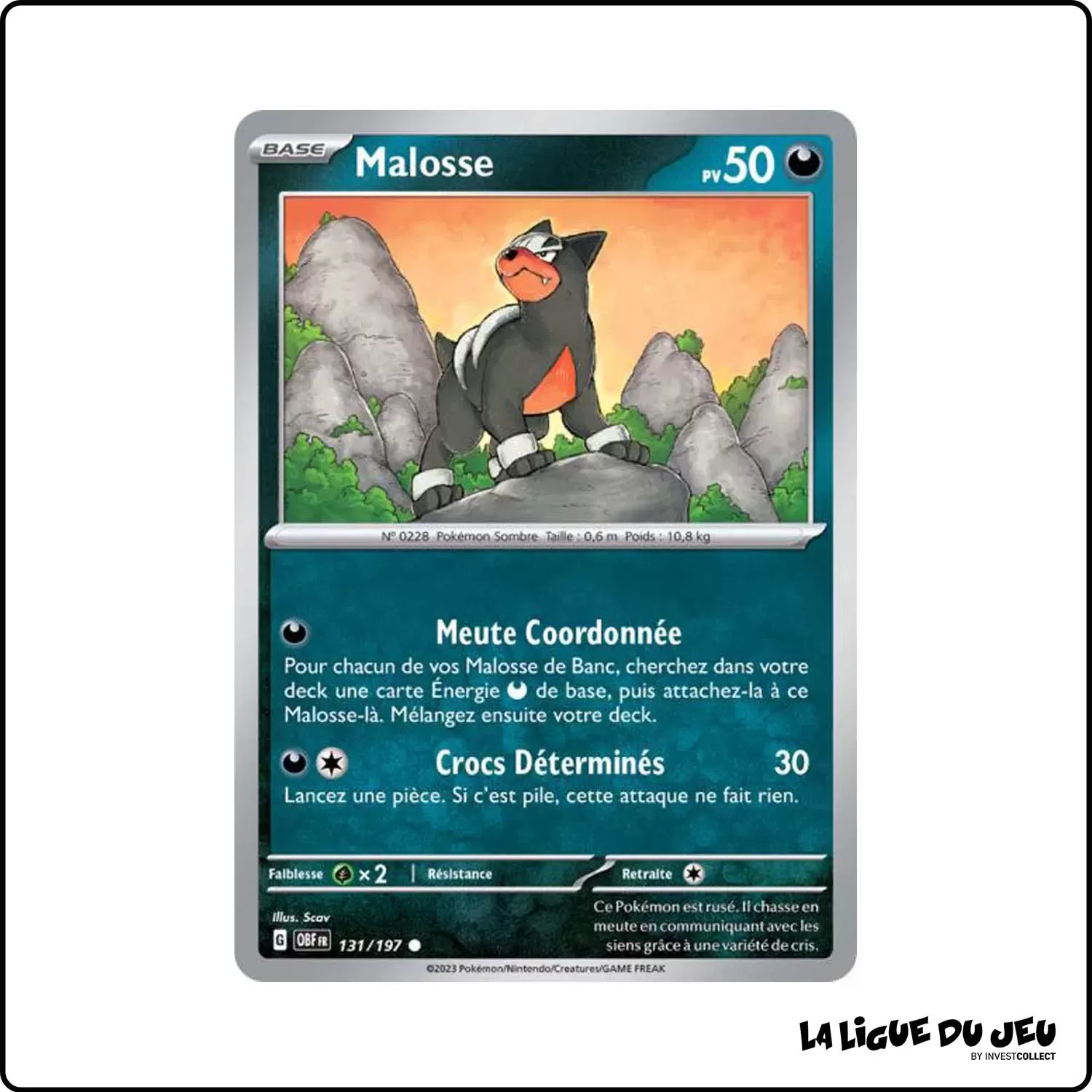 Commune - Pokemon - Flammes Obsidiennes - Malosse 131/197