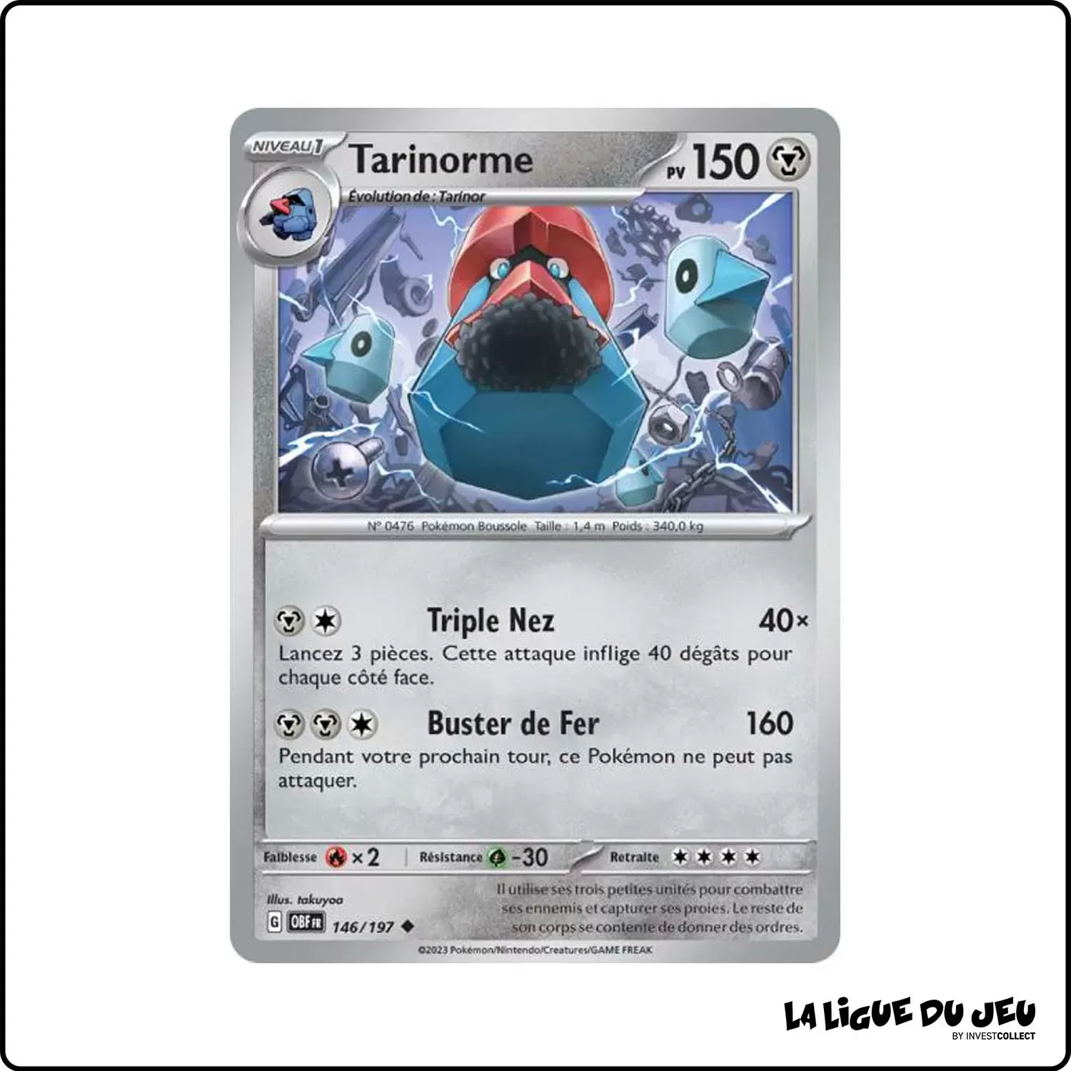 Peu commune - Pokemon - Flammes Obsidiennes - Tarinorme 146/197