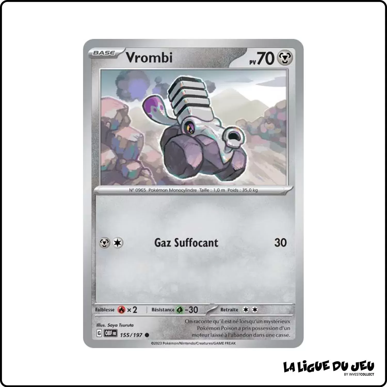 Commune - Pokemon - Flammes Obsidiennes - Vrombi 155/197