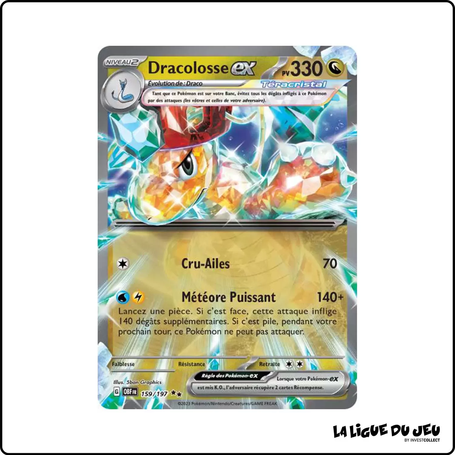 Secrete - Pokemon - Flammes Obsidiennes - Dracolosse-ex 159/197