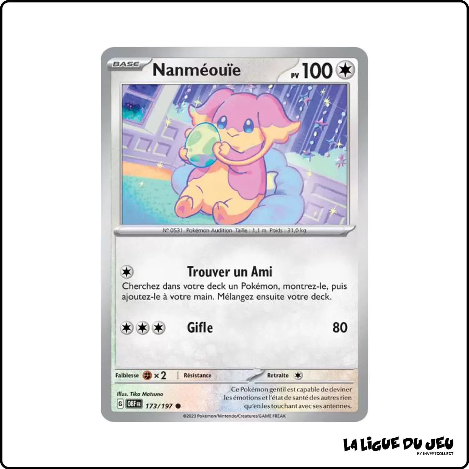 Commune - Pokemon - Flammes Obsidiennes - Nanméouïe 173/197