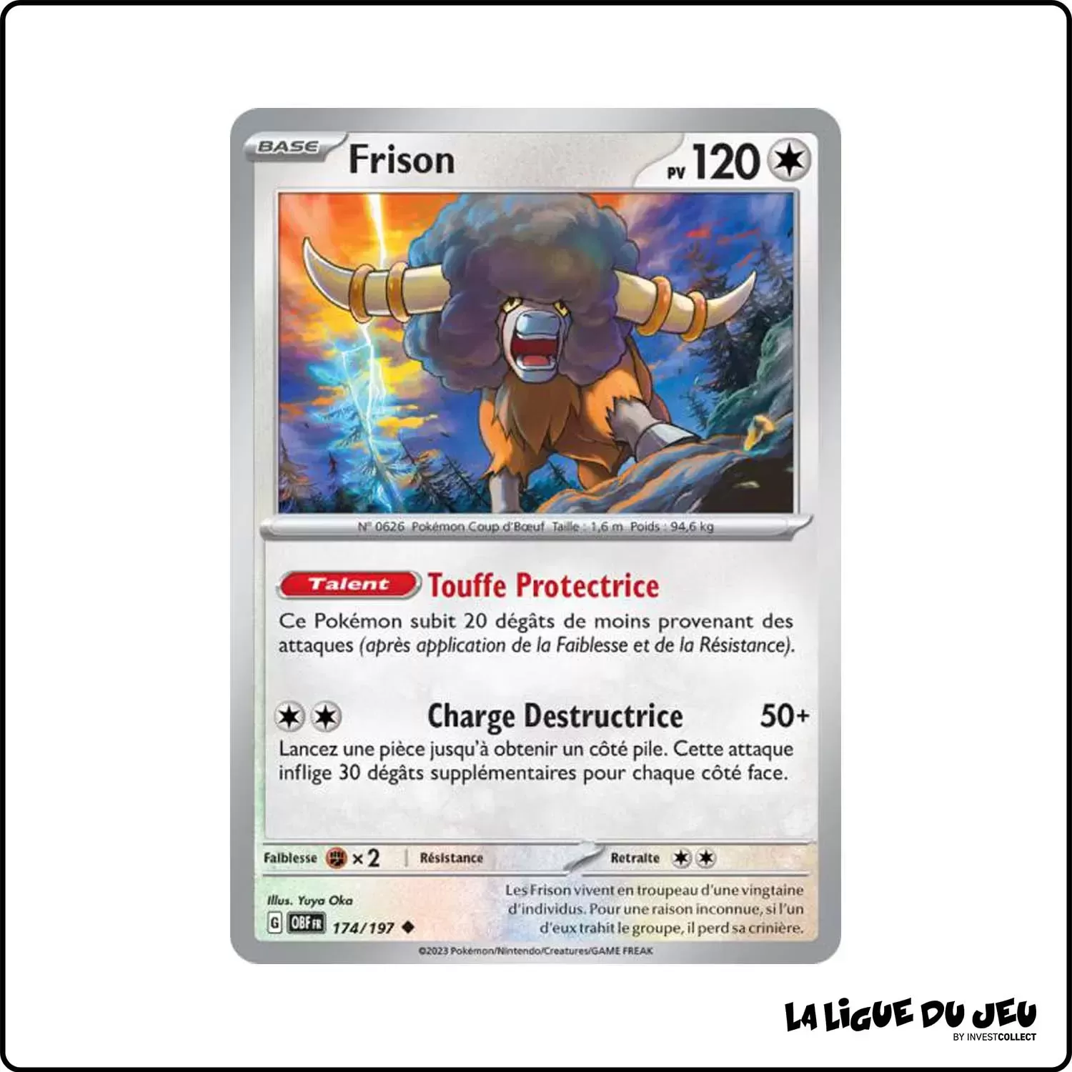 Peu commune - Pokemon - Flammes Obsidiennes - Frison 174/197