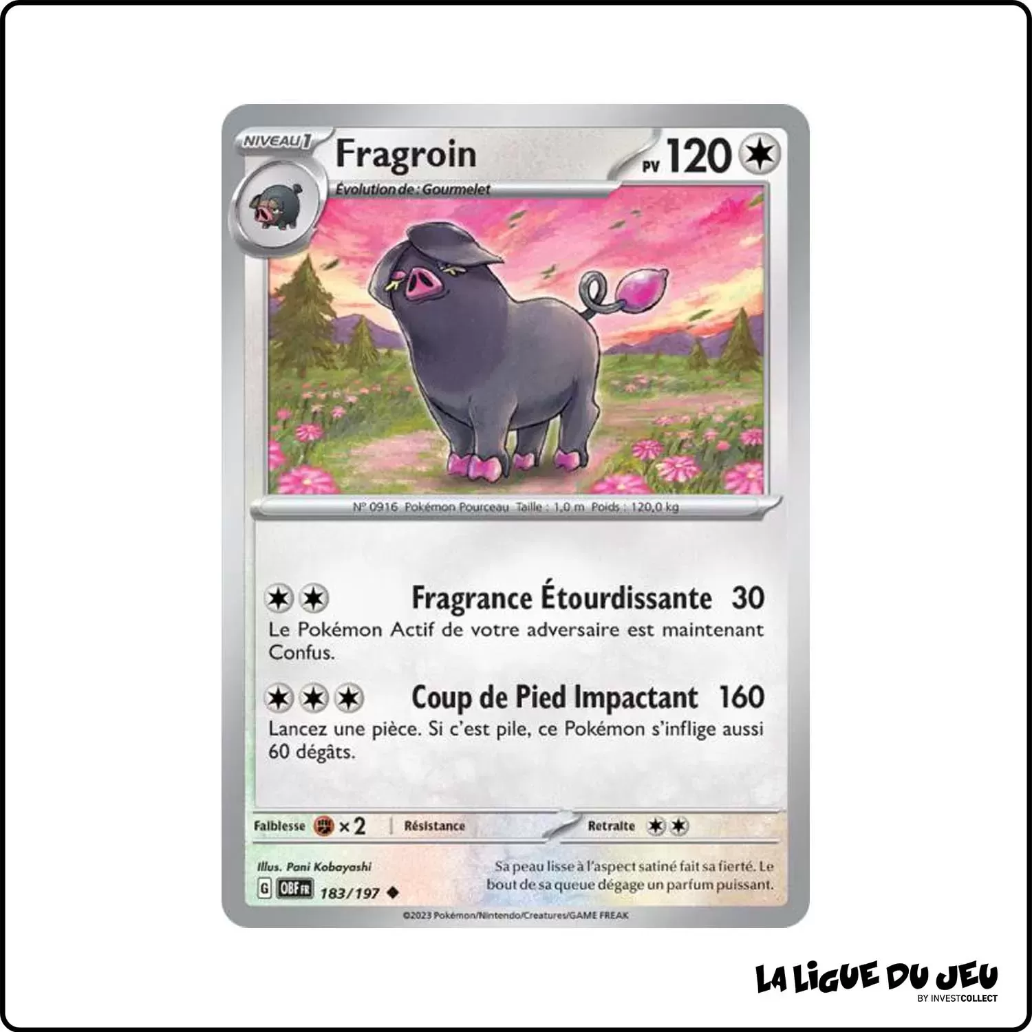 Peu commune - Pokemon - Flammes Obsidiennes - Fragroin 183/197