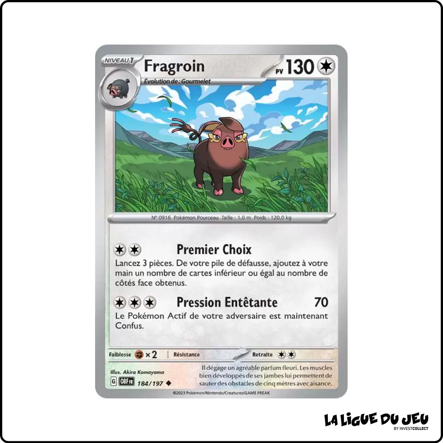 Peu commune - Pokemon - Flammes Obsidiennes - Fragroin 184/197