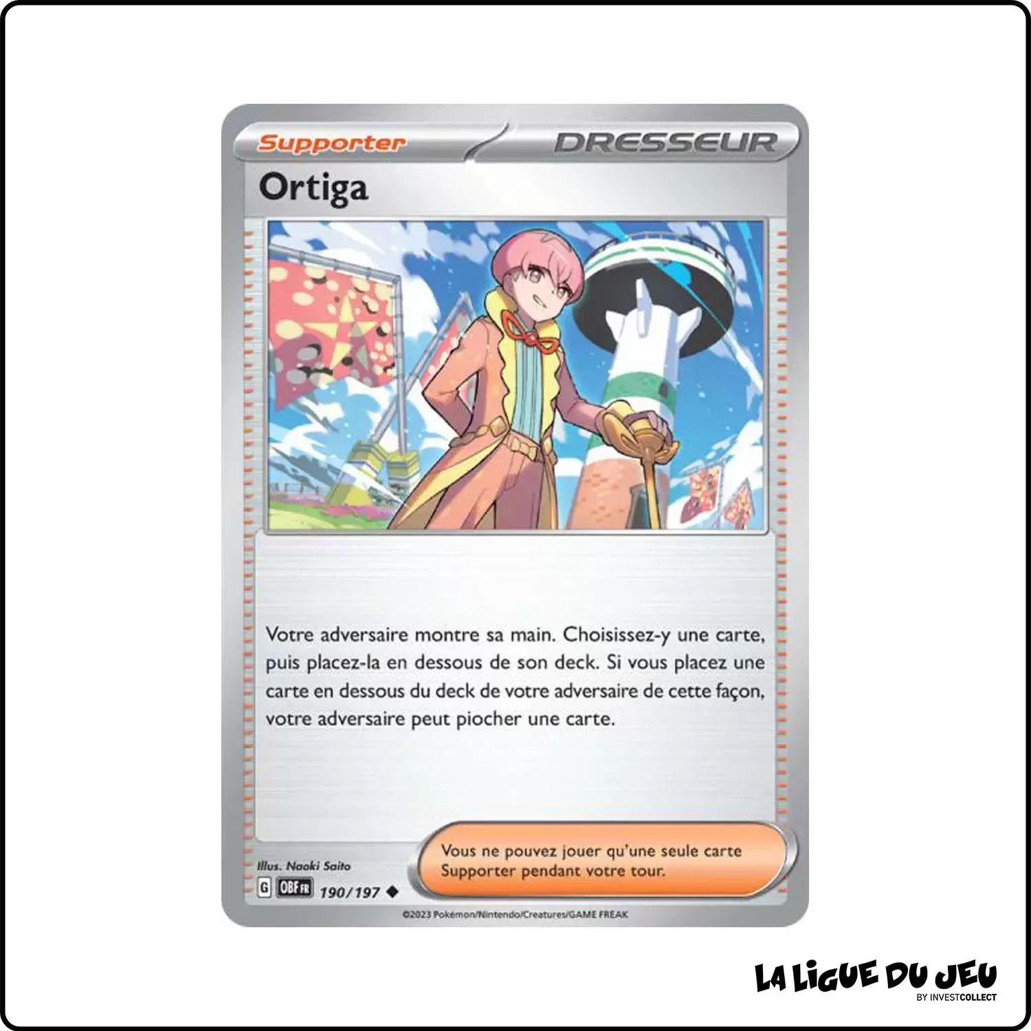 Peu commune - Pokemon - Flammes Obsidiennes - Ortiga 190/197