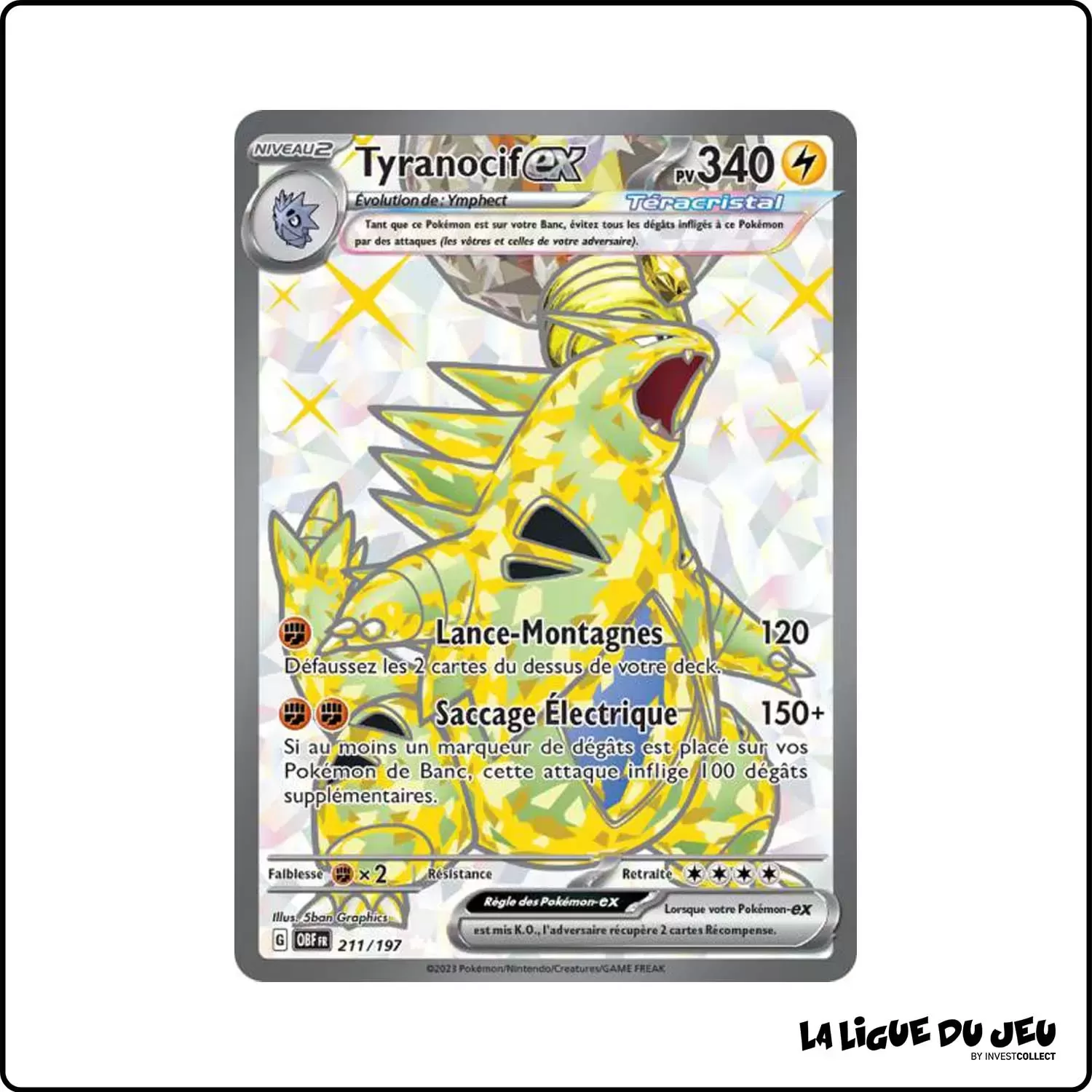 Ultra - Pokemon - Flammes Obsidiennes - Tyranocif-ex 211/197