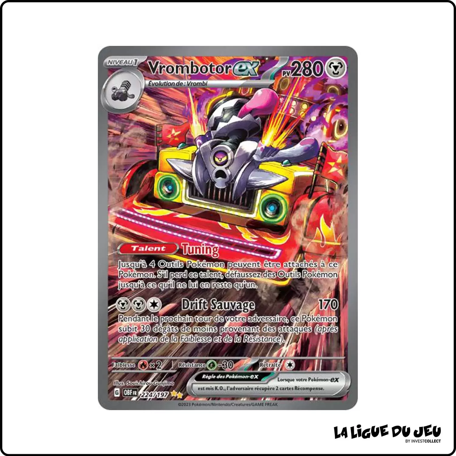 ISR - Pokemon - Flammes Obsidiennes - Vrombotor-ex 224/197