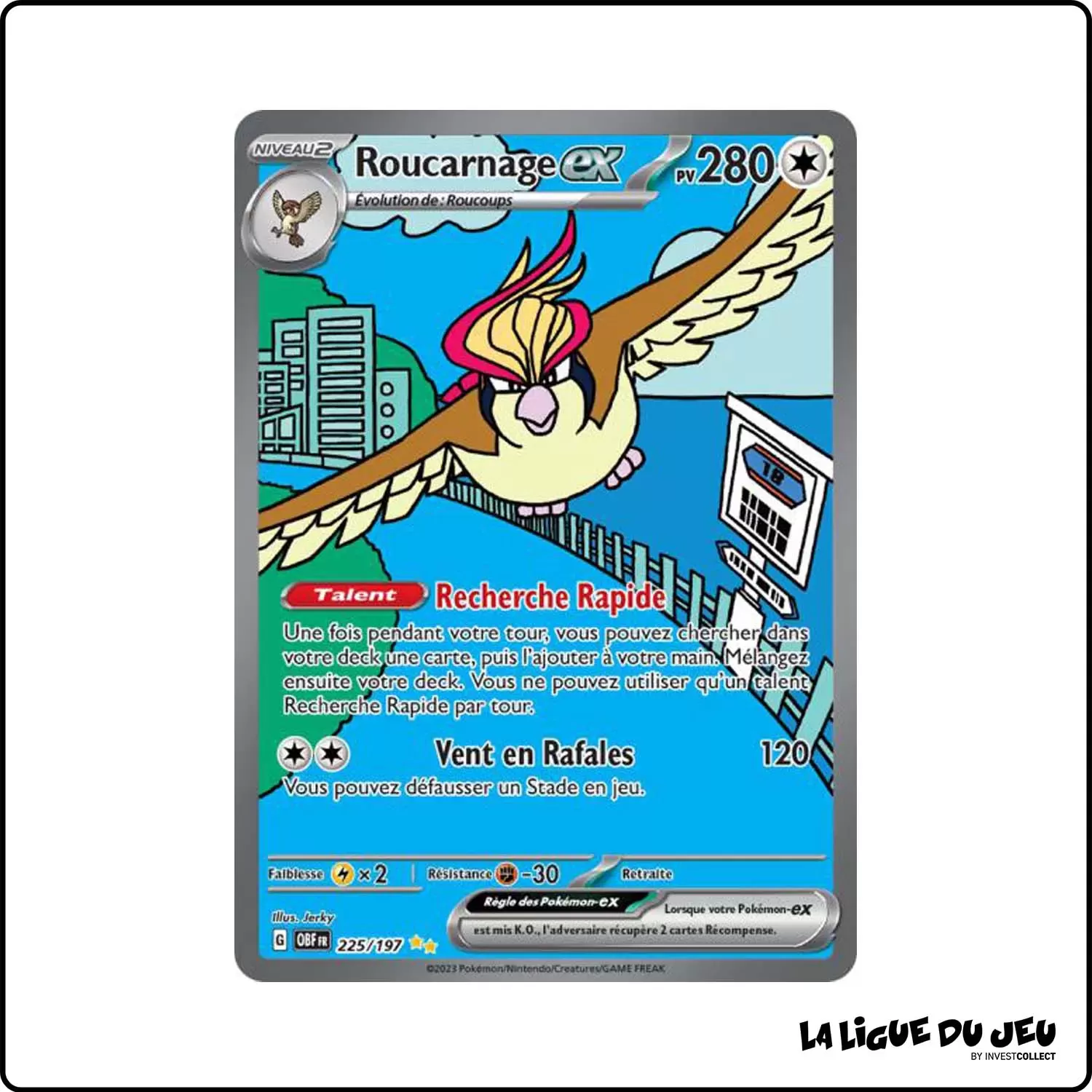 ISR - Pokemon - Flammes Obsidiennes - Roucarnage-ex 225/197