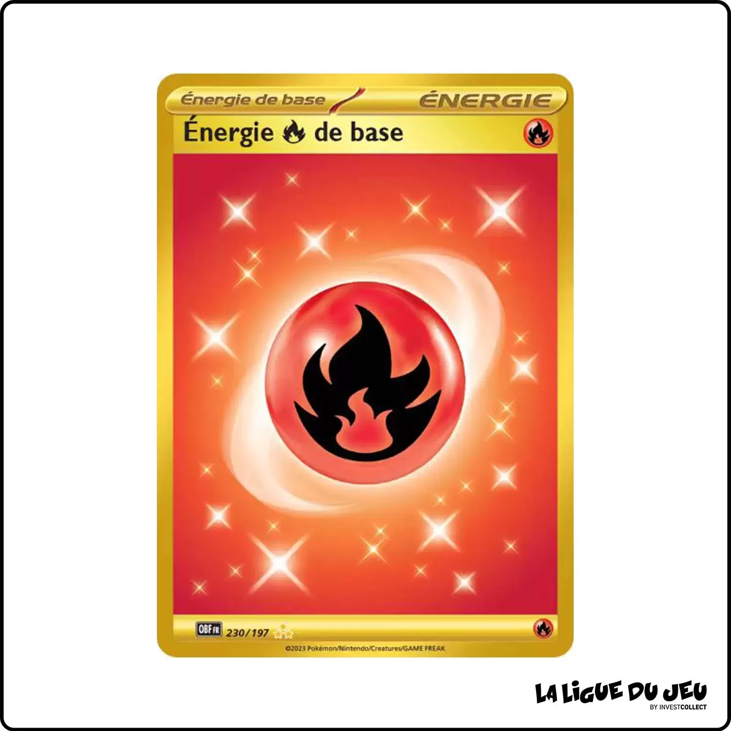 Secrete - Pokemon - Flammes Obsidiennes - Énergie Feu de base 230/197